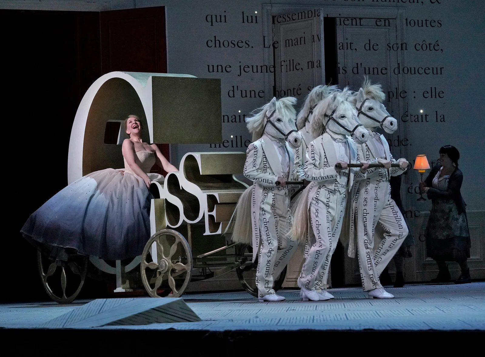 Cendrillon travels to the ball. Photo by Ken Howard; courtesy of the Metropolitan Opera.
