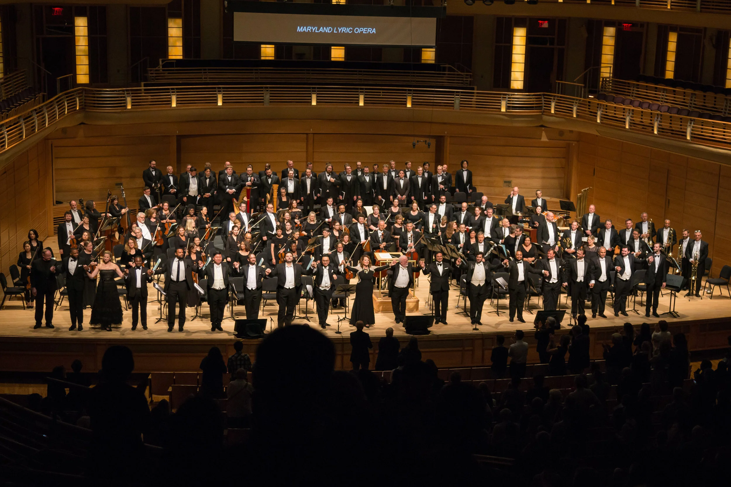 Curtain call for Saturday night’s performance. Photo by Sam Trotman; courtesy of Maryland Lyric Opera.