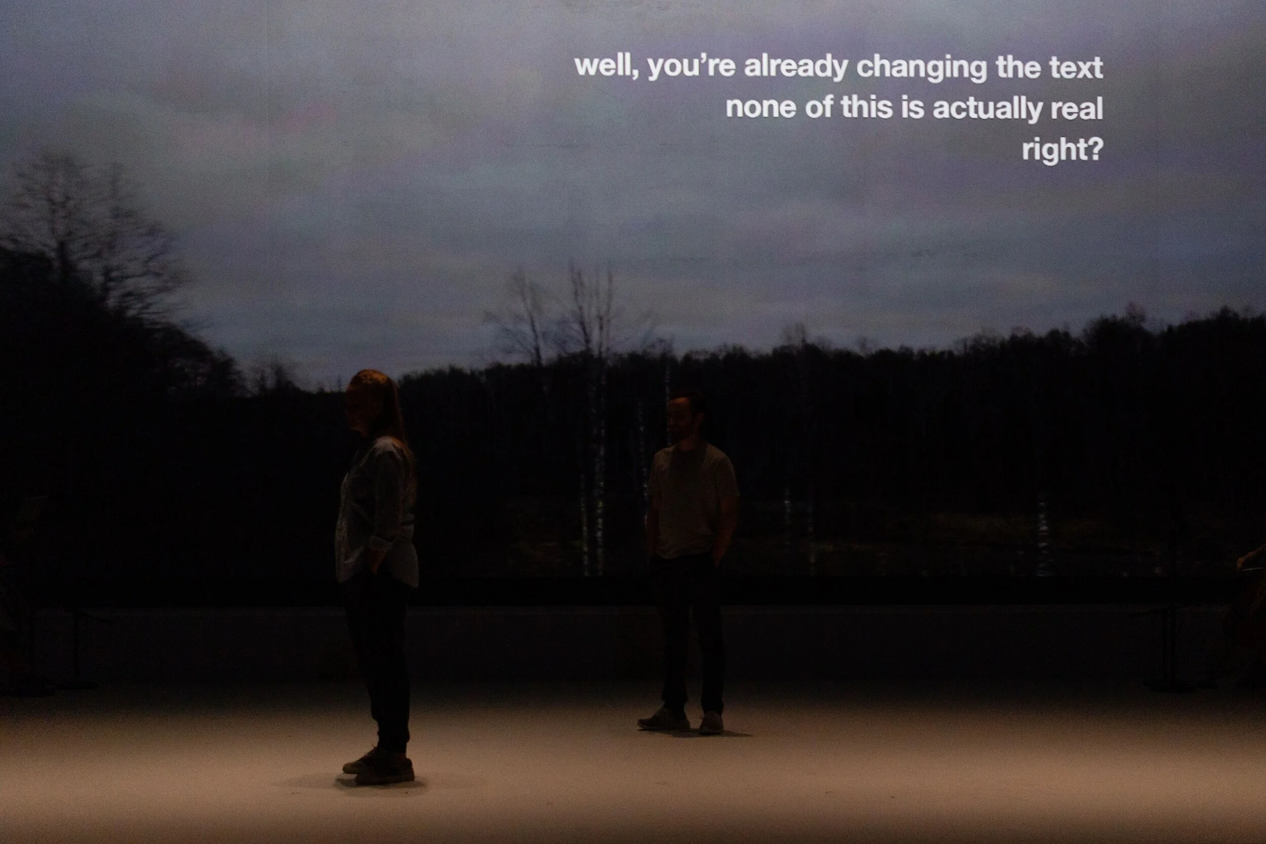 A text exchange between the composer Philip Venables and the librettist Ted Huffman. Photo by Dominic M. Mercier; courtesy of Opera Philadelphia.