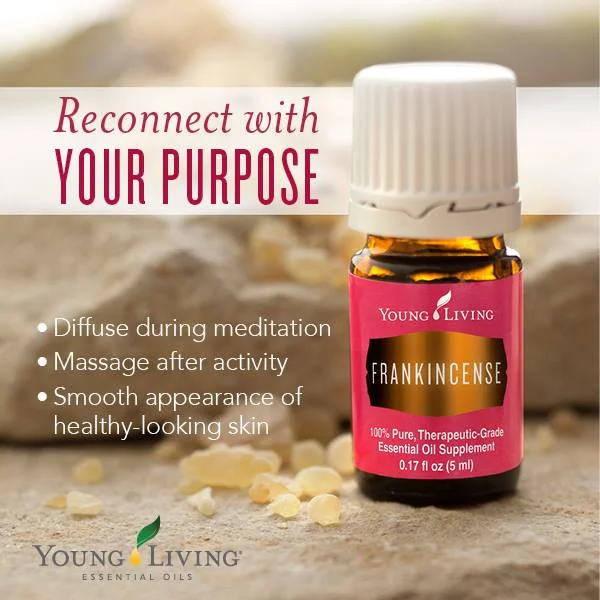 Frankincense is one of the best oils you can use during meditation — Remember, not all oils are created equally. Young Living has a “Seed to Seal” guarantee.
