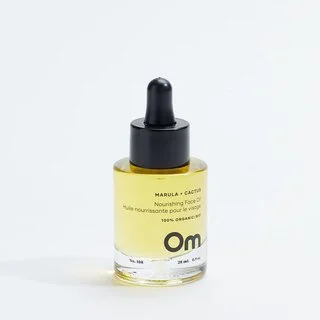 Marula + Cactus Nourishing Face Oil in a clear dropper bottle