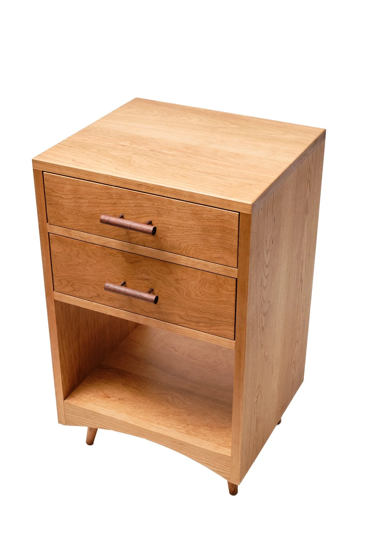 small side table with two drawers.