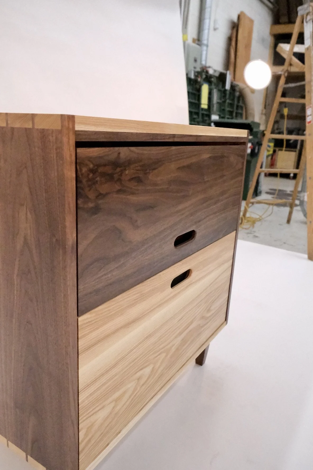 Solid hardwood file cabinet