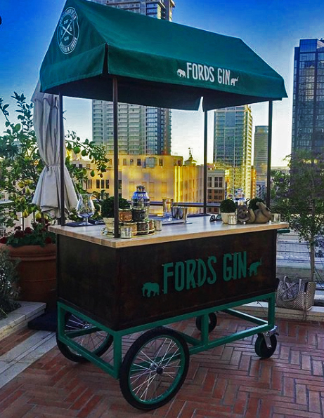 Refrigerated Bar Service Cart