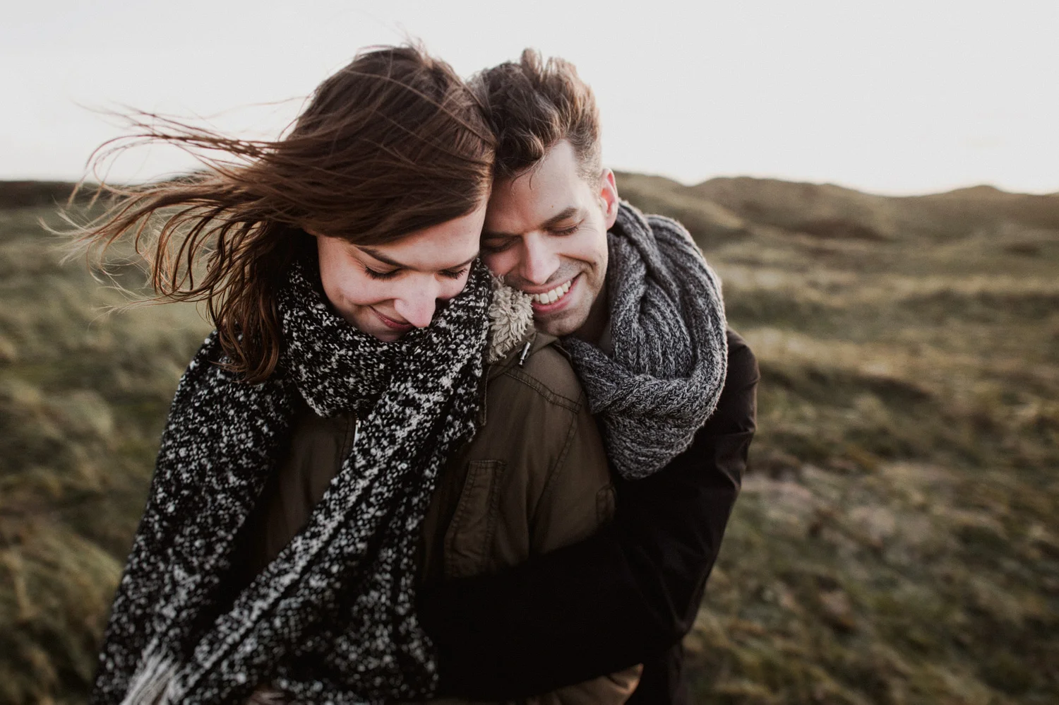 Dunes Bloemendaal Couple Smiling and Hugging