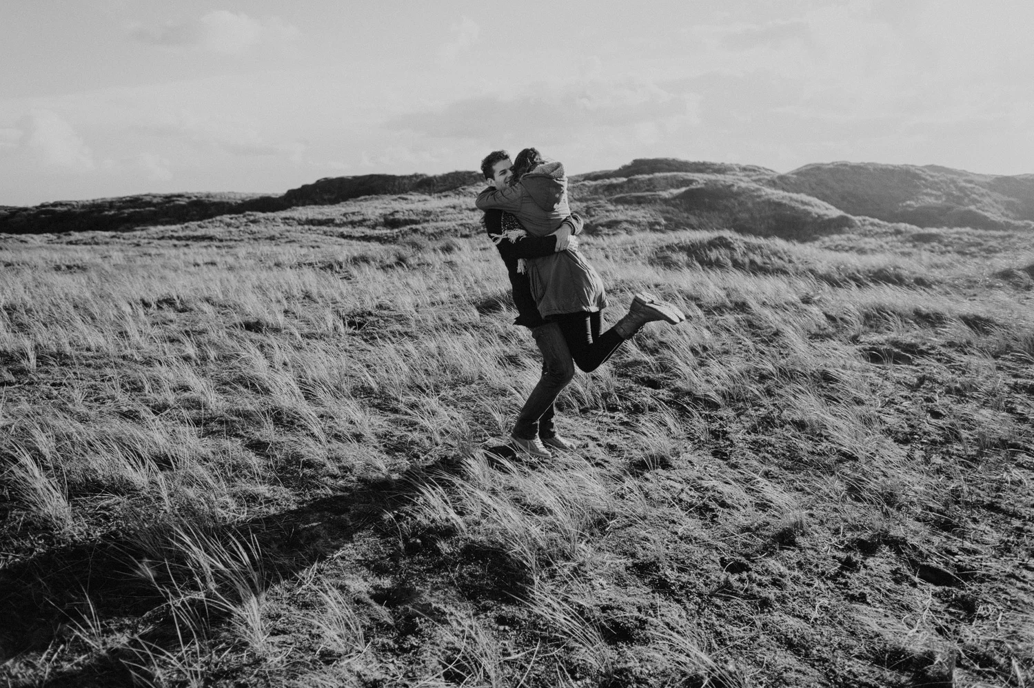 Dunes Bloemendaal Couple Jumping