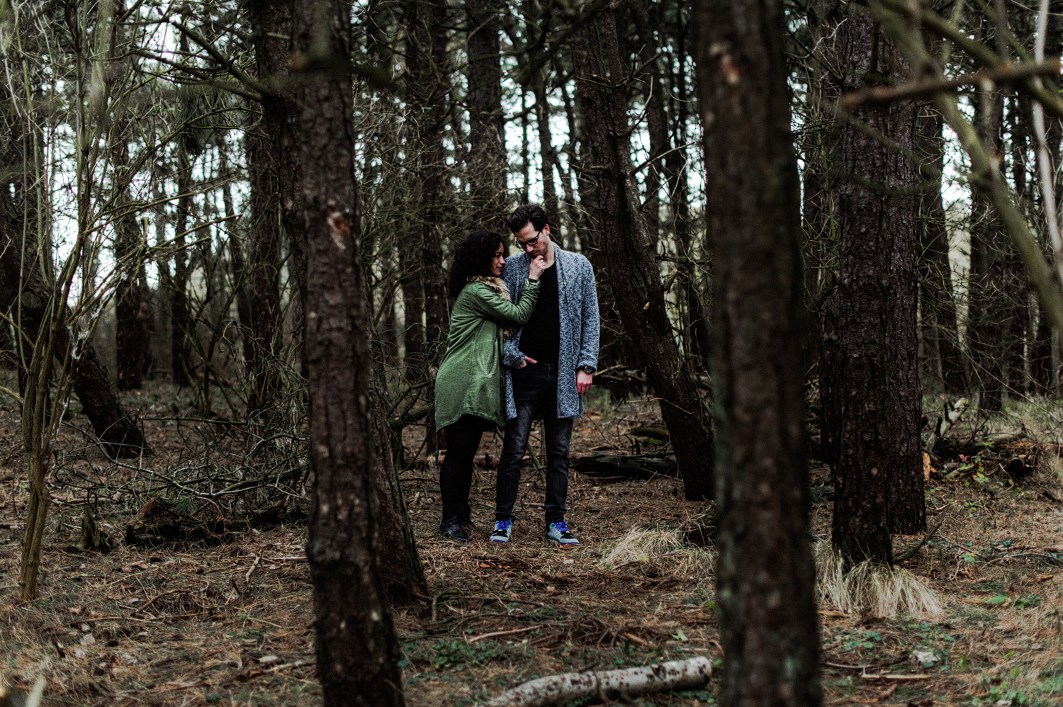 Couple in forrest together
