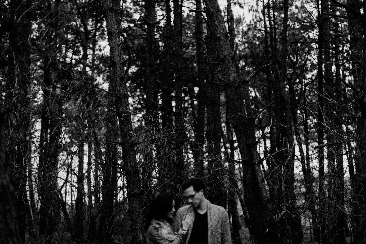 Guy and girl in forrest together