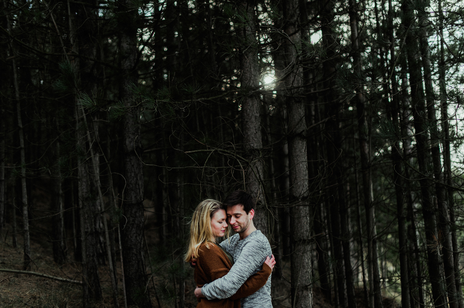 Couple shoot in the woods