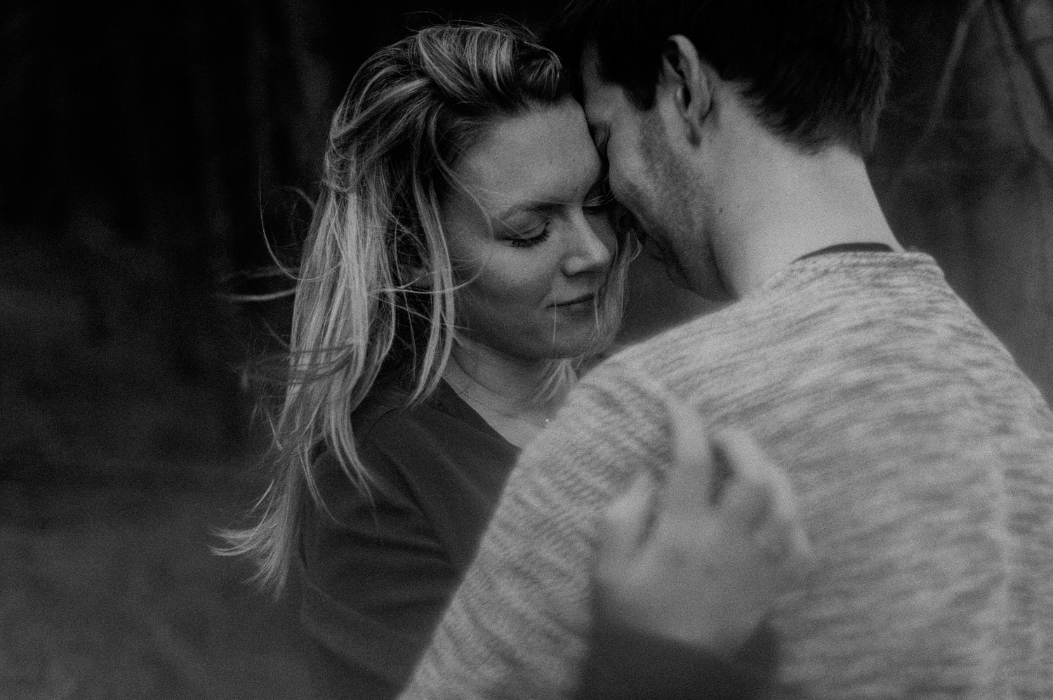 Close up of couple during photoshoot