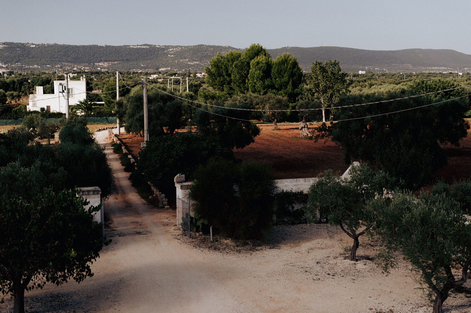 View from agriturismo in Puglia Italy