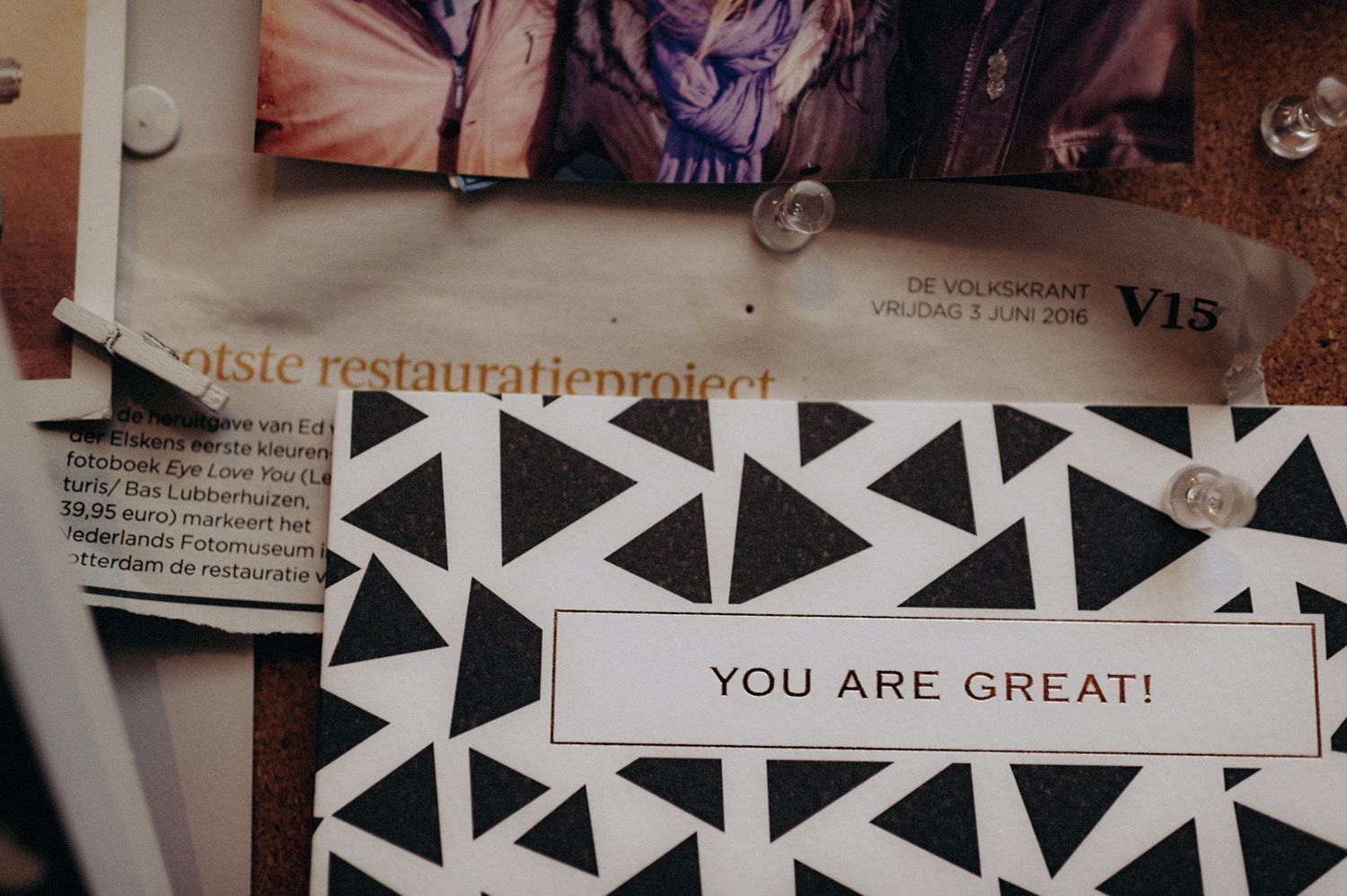 Card with text You are Great