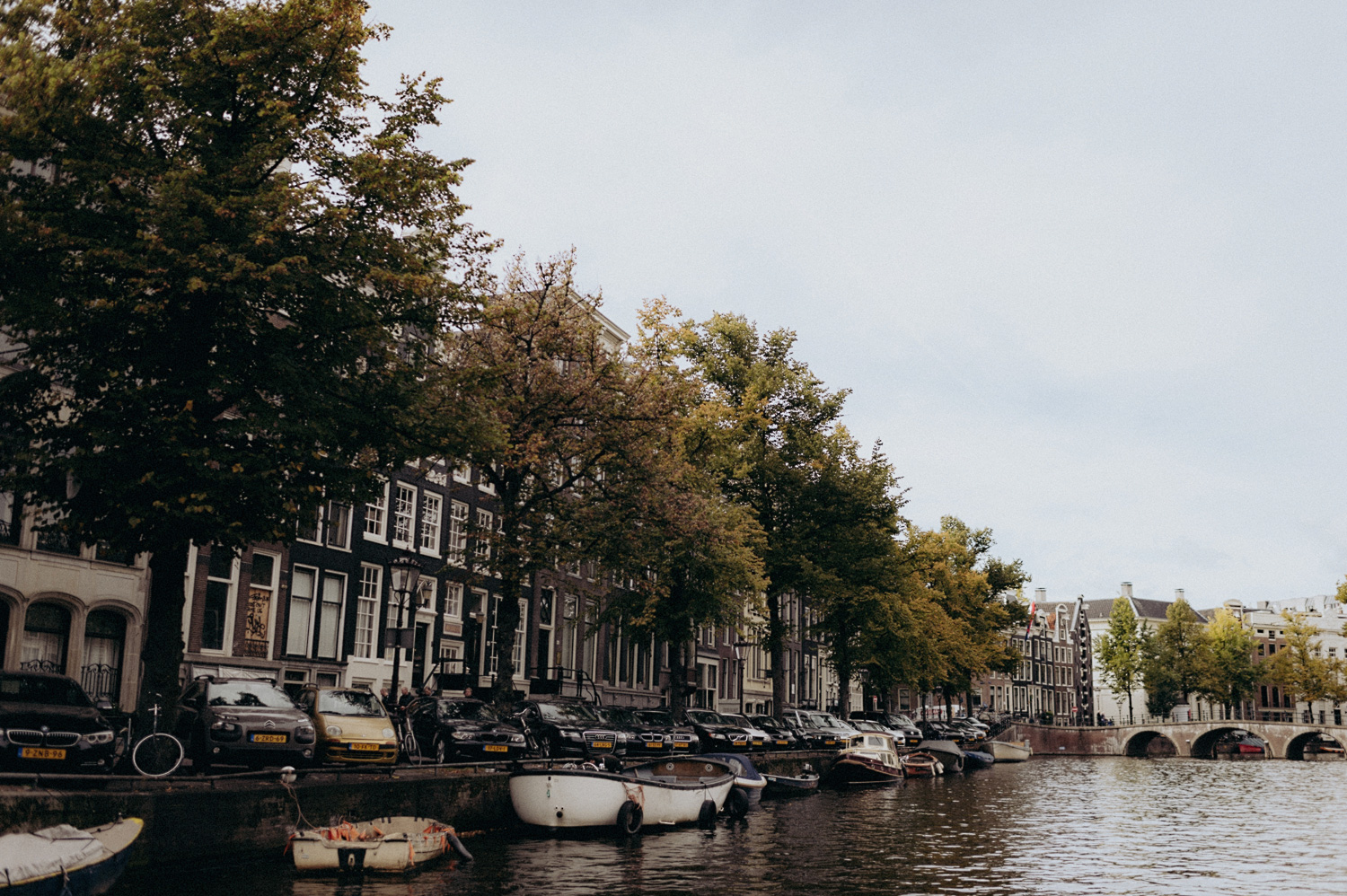 Canals of Amsterdam close to Keizersgracht Kerk Amsterdam