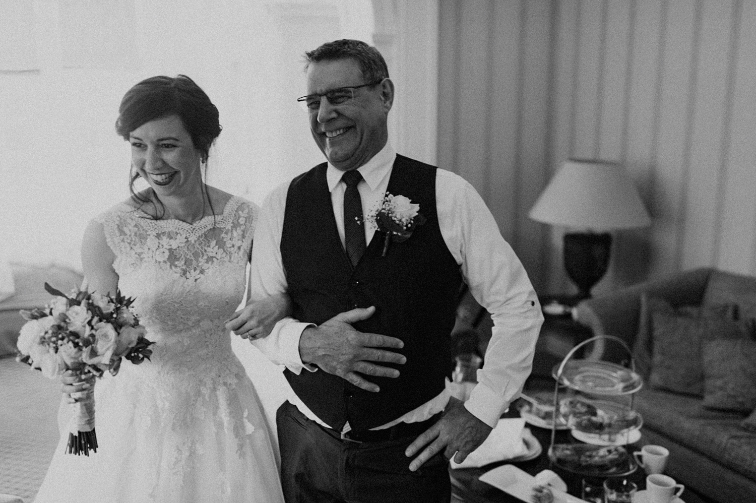 Father and Bride at Duin and Kruidberg Santpoort