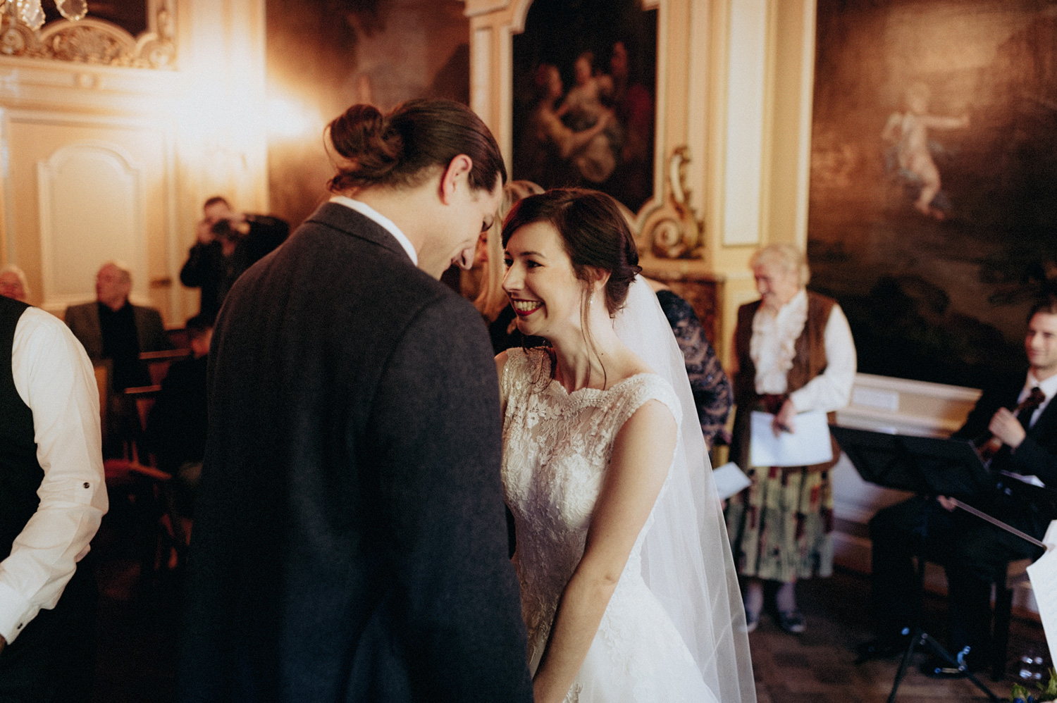 Bride and groom during ceremony