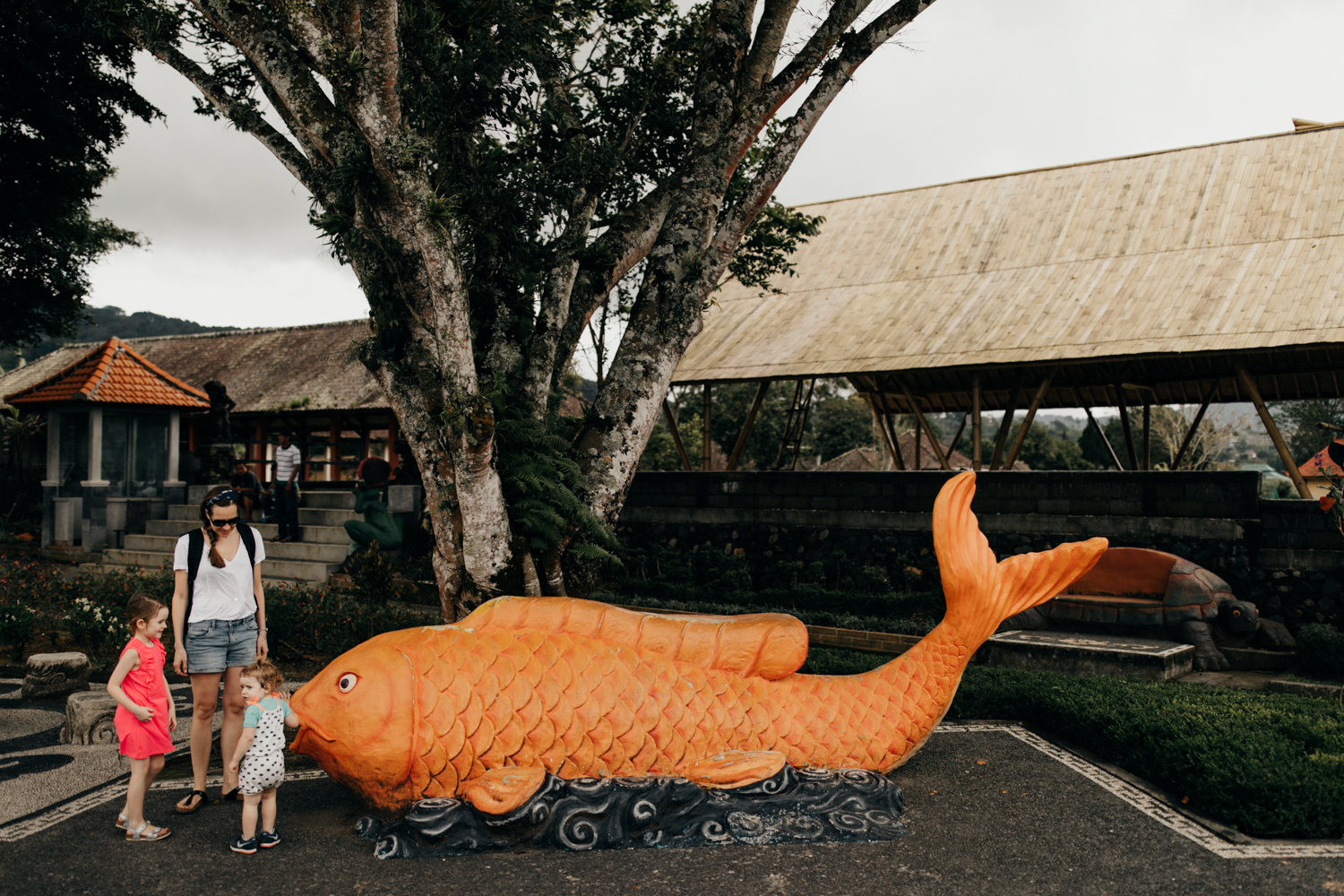 Large fish statue in Bali, Indonesia