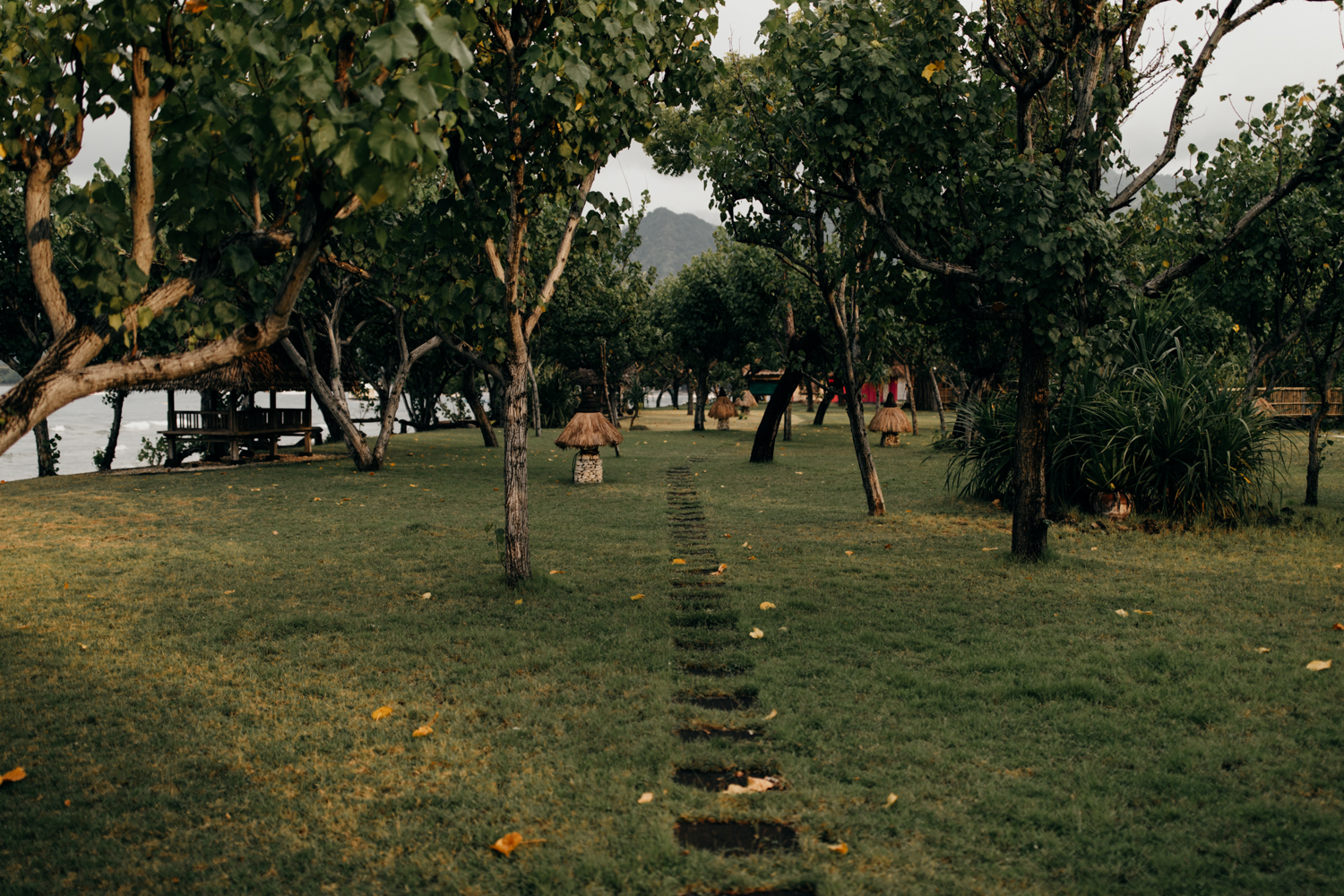 Road in Permuteran in Bali, Indonesia