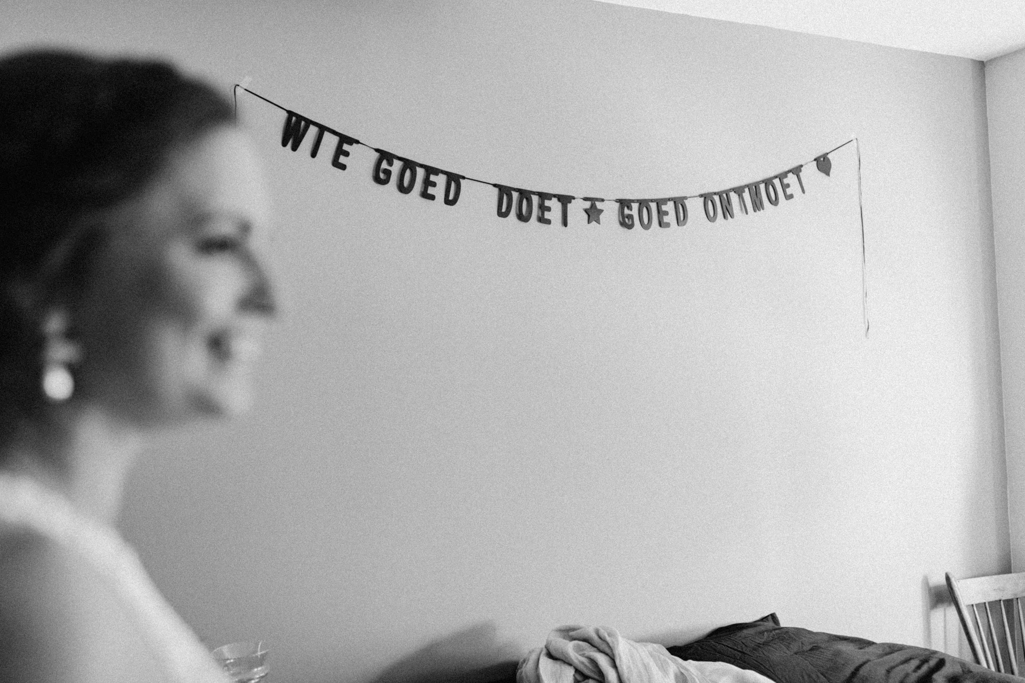 Wie goed doet goed ontmoet muur tekst
