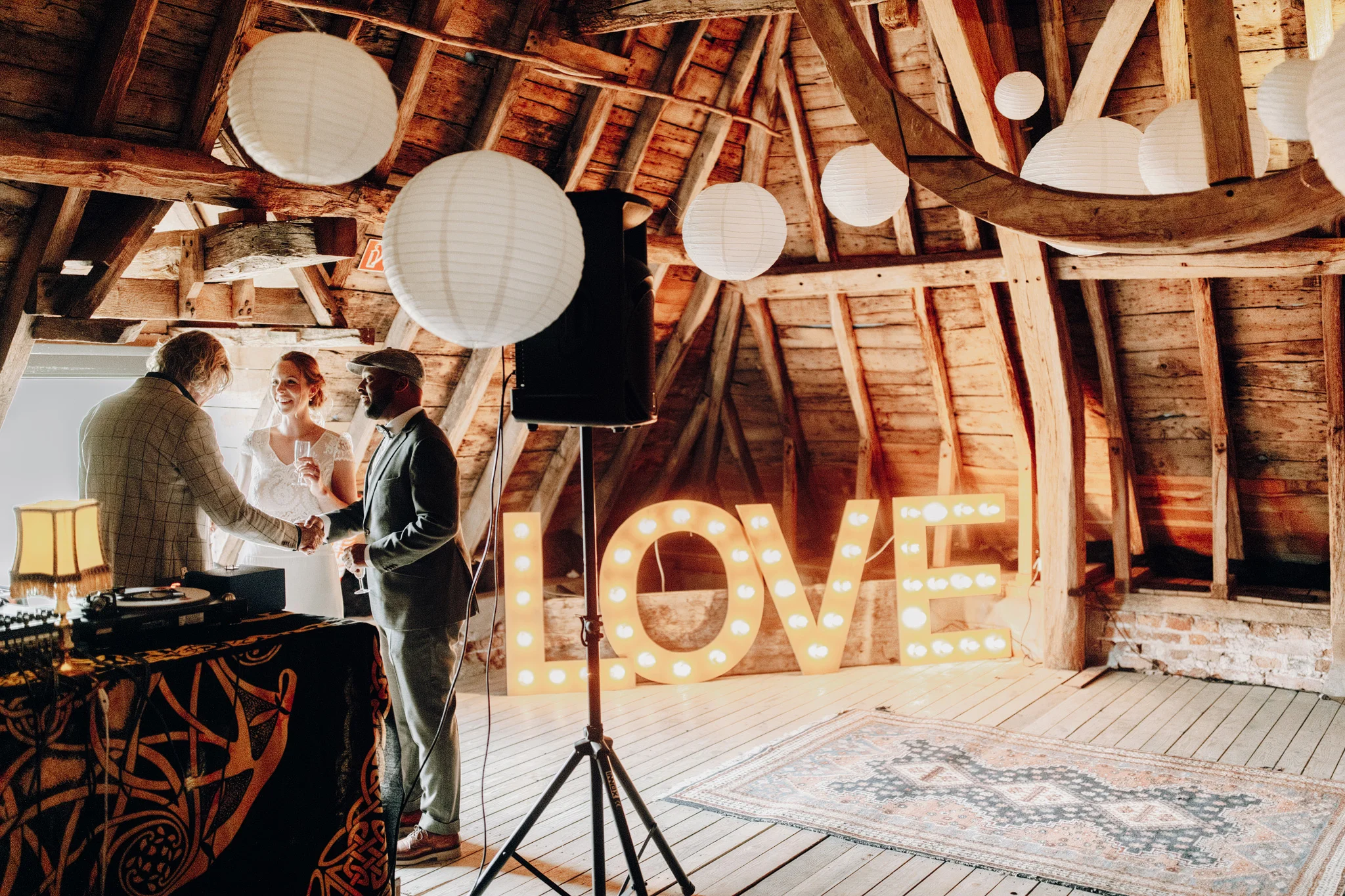 Love letters op bruiloft bij Kloster Graefenthal