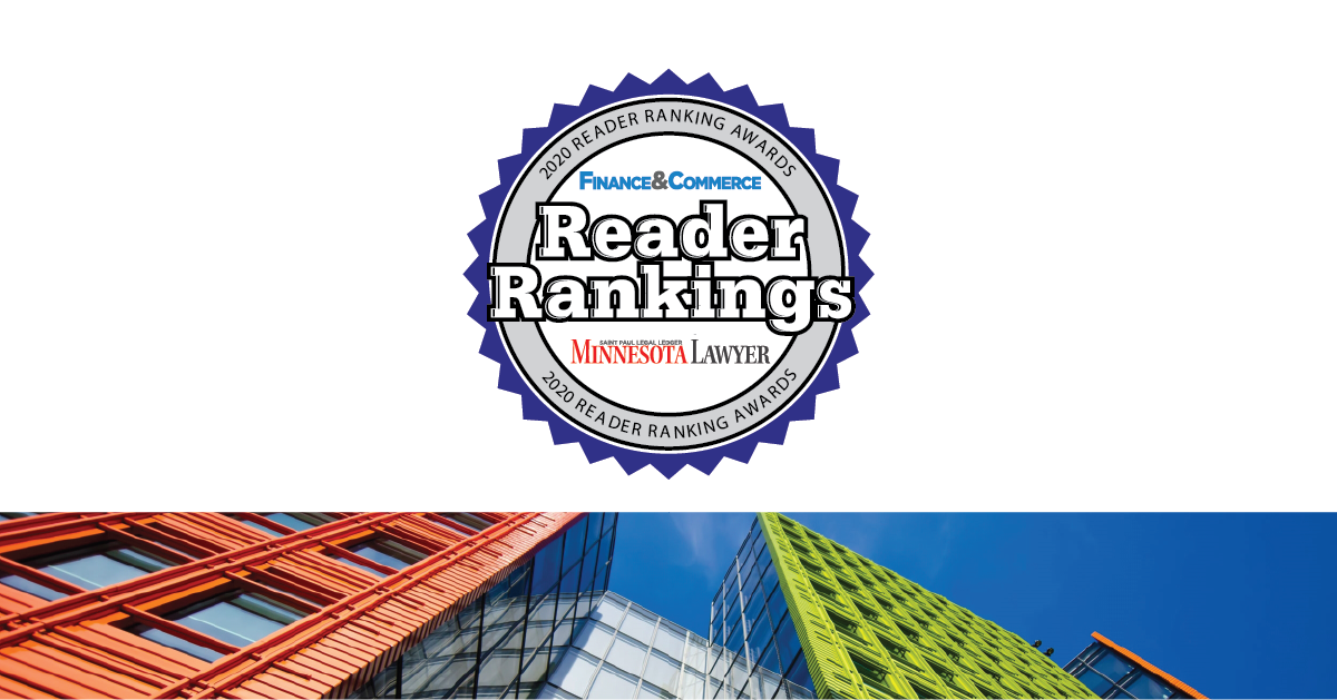 KimbleCo Receives 4 Reader Ranking Awards from Finance & Commerce