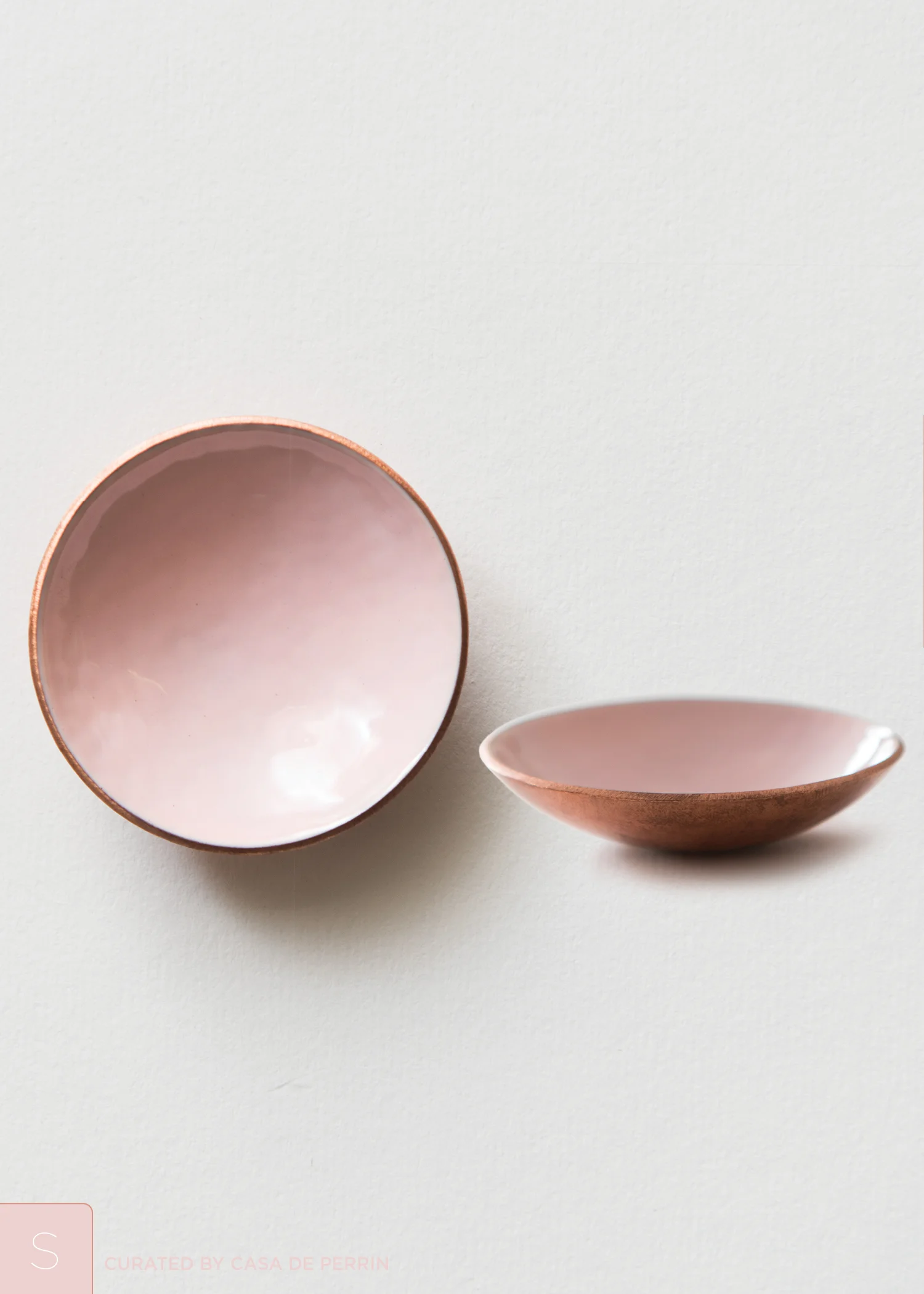 PINK ENAMEL ON COPPER
