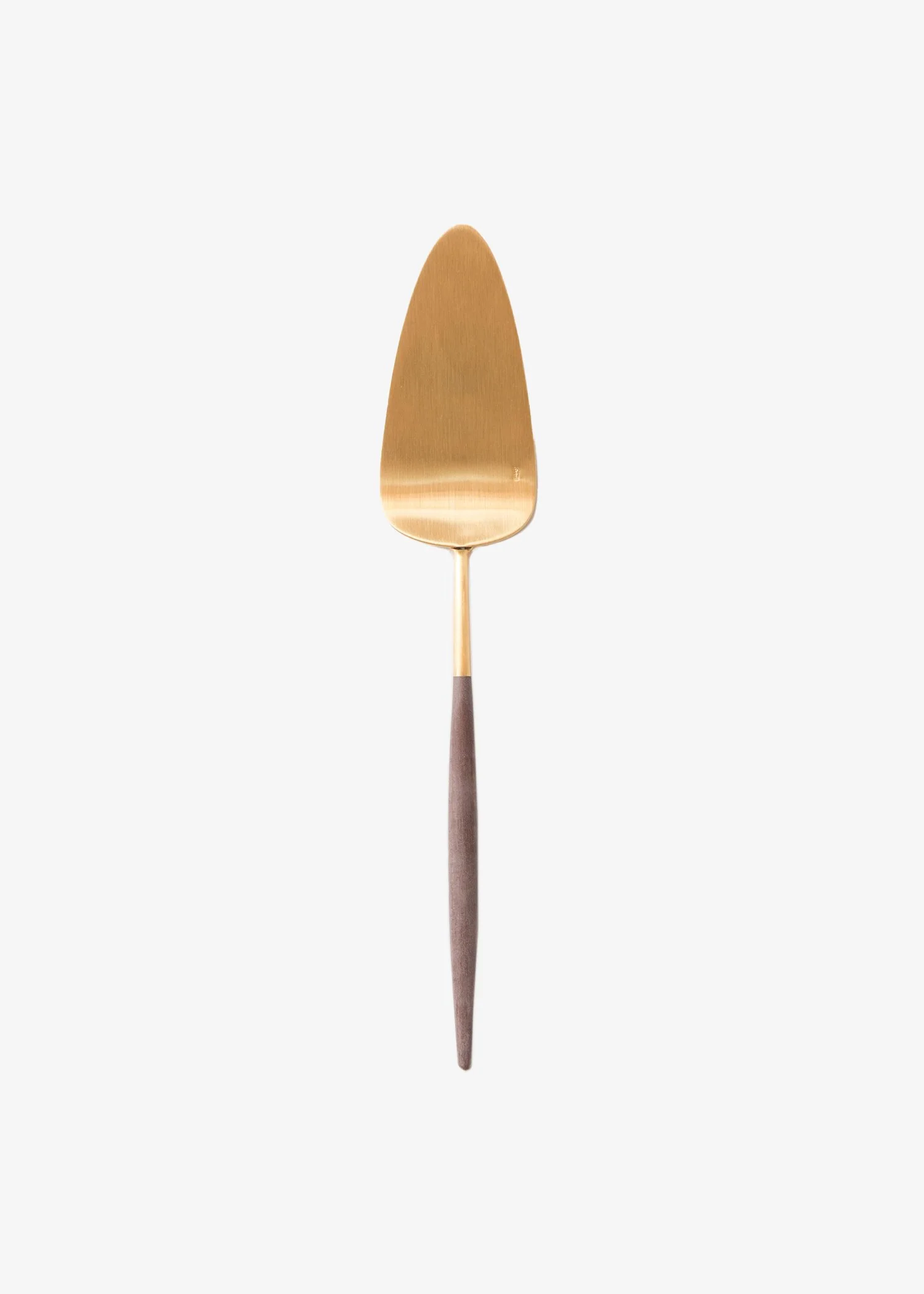 GOA | BRUSHED GOLD & WOOD  - CAKE SERVER