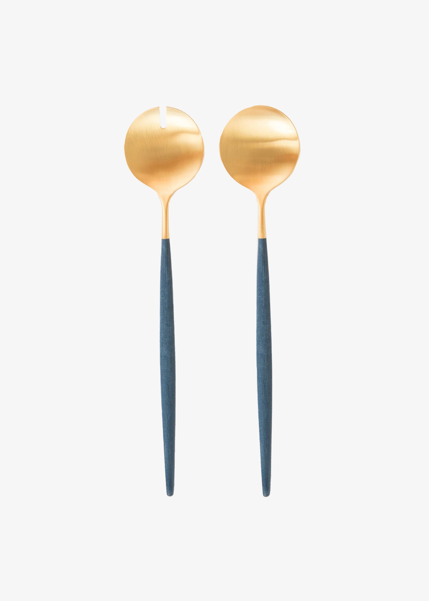 GOA | BRUSHED GOLD & BLUE - SALAD SERVERS