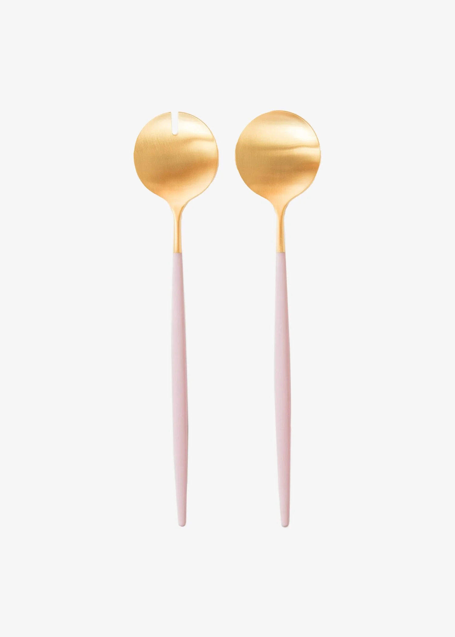 GOA | BRUSHED GOLD & PINK - SALAD SERVERS