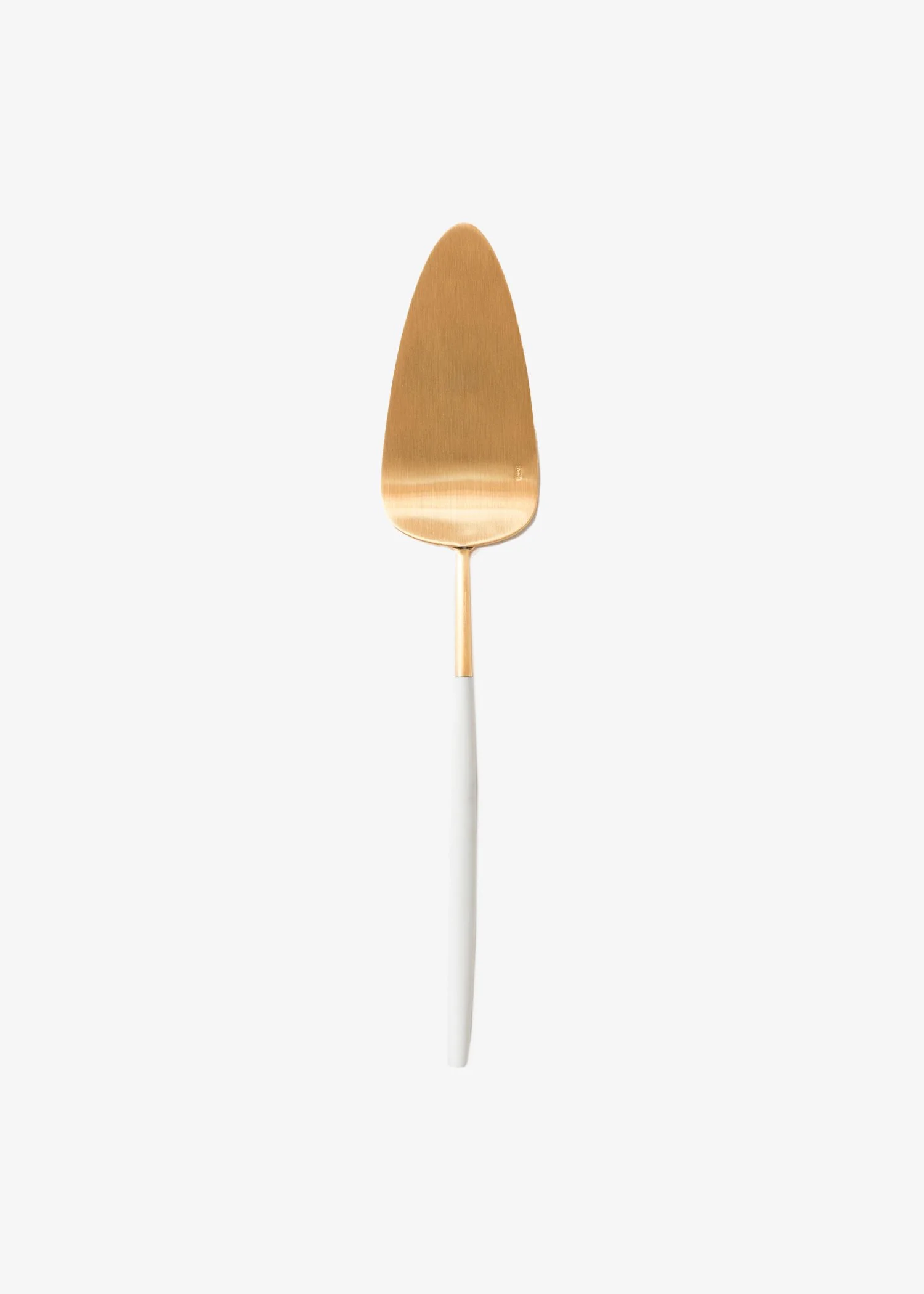 GOA | BRUSHED GOLD & WHITE - CAKE SERVER