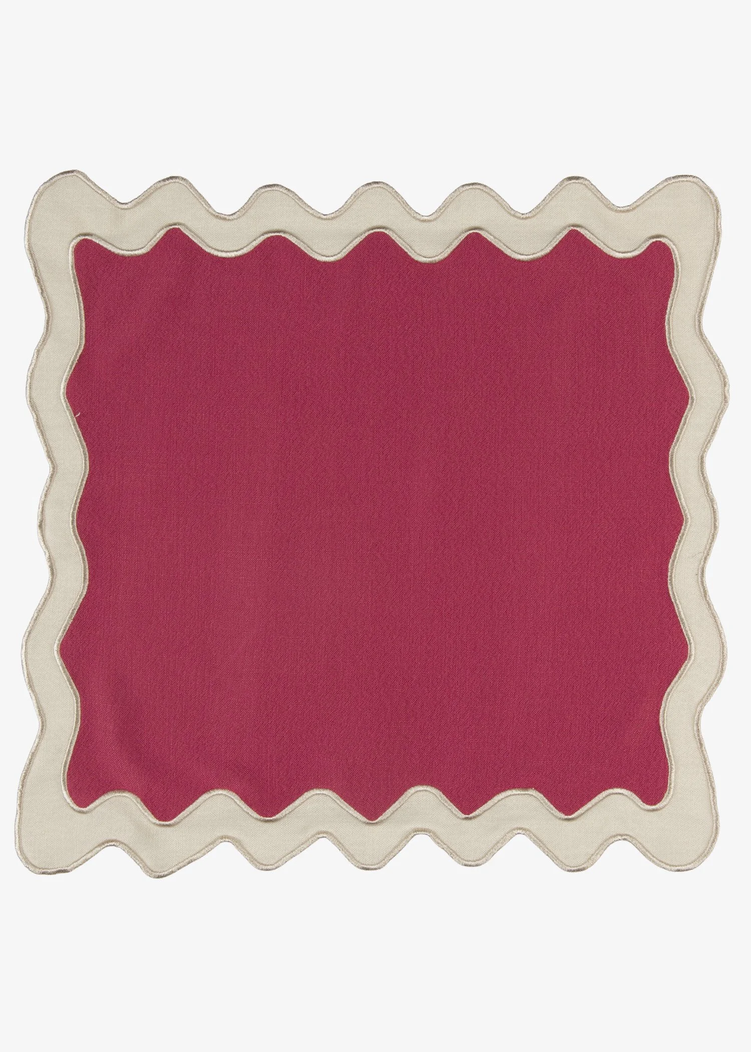 Sadie Scalloped Napkin- Magenta with Ivory Trim.jpg