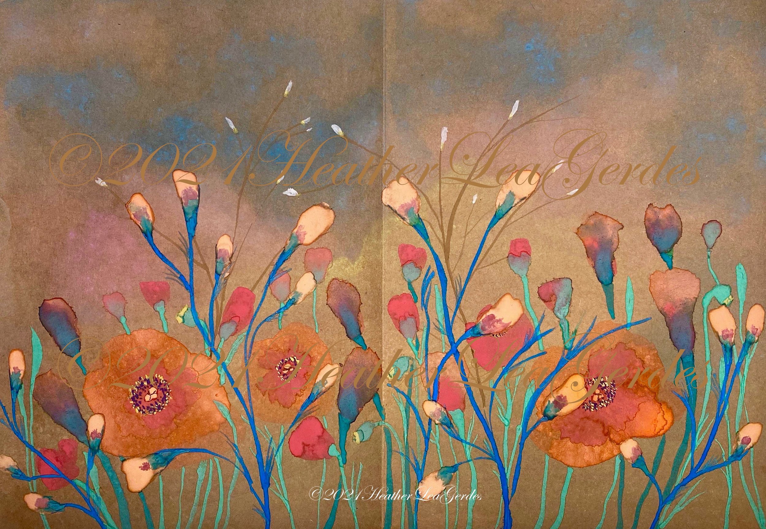 Vlogger Café HLG Design: Poppies Desk Cards Are Here