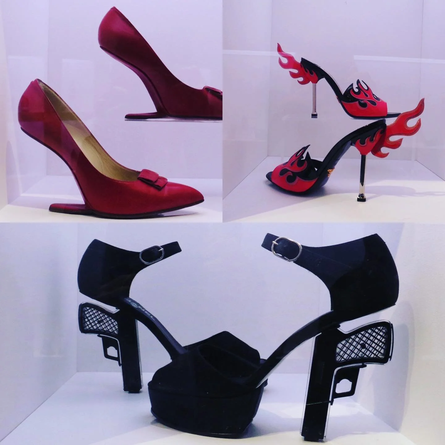 L2R: #mondainemirages #1959 #italy #heelless 👠 #prada #spring2012 #italy #mules 👡 #chanel #cruise2009 #france #miamivice #pumps ❤️ #museumfit #nyc 🥰#SHOES 🍁 #fallnyc2022 🗽