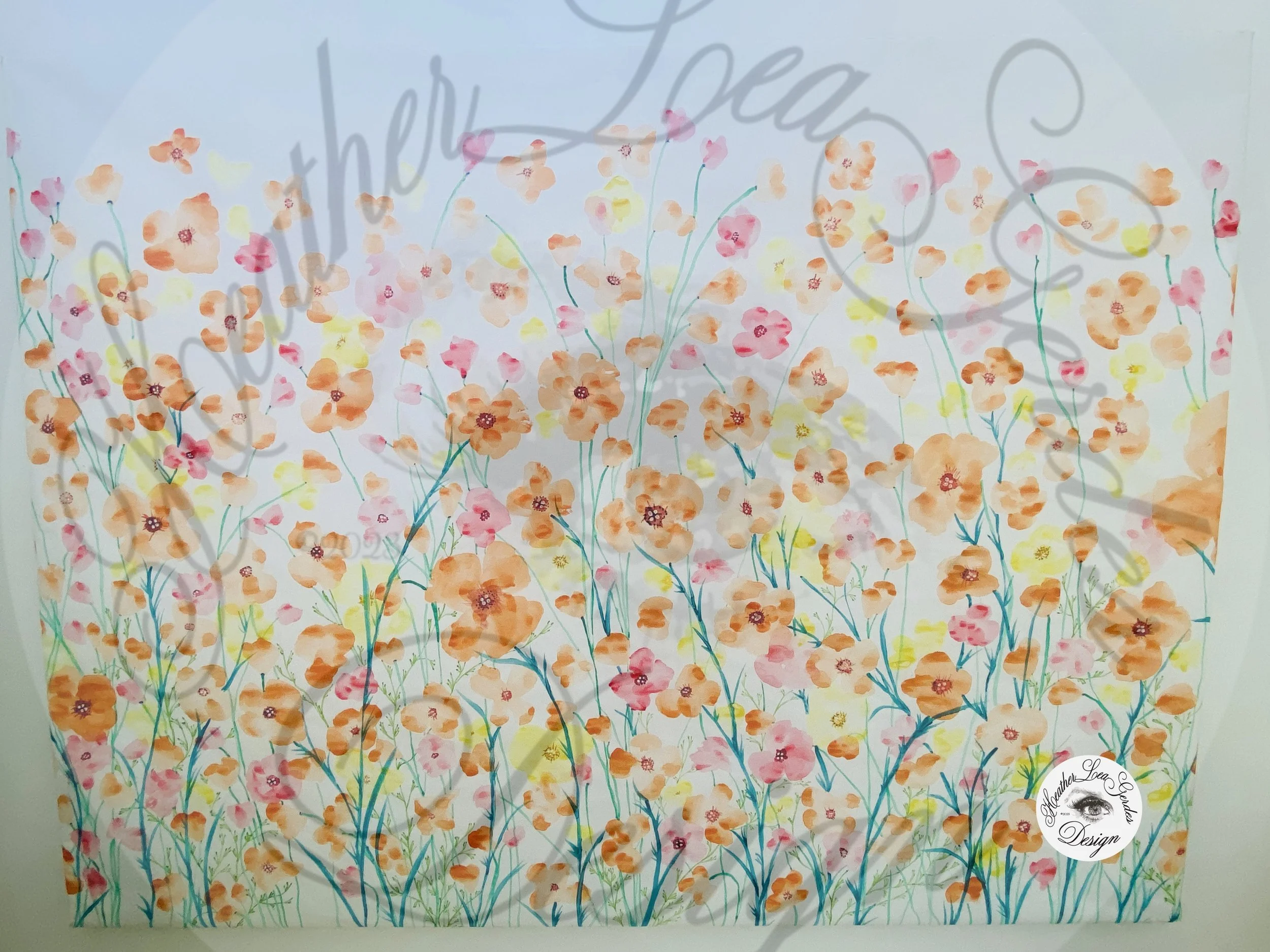 Vlogger Café HLG Design: Poppies on the Wall