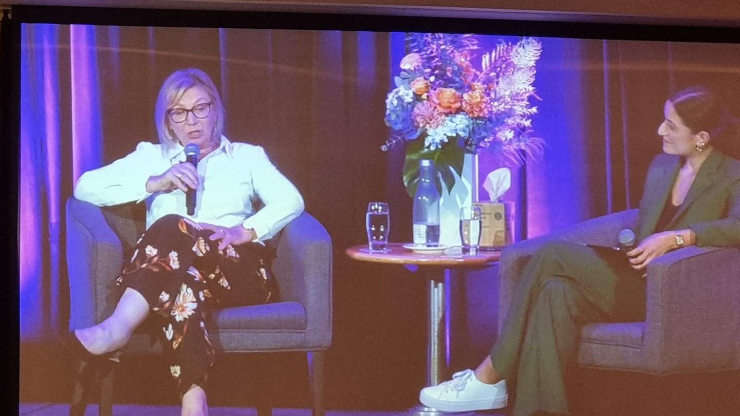 A privilege to hear Rosie Batty AO in conversation with Nour Haydar last night at the National Domestic, Family and Sexual Violence Recovery and Healing Conference. Both women spoke candidly about the impact of their trauma and how they moved towards