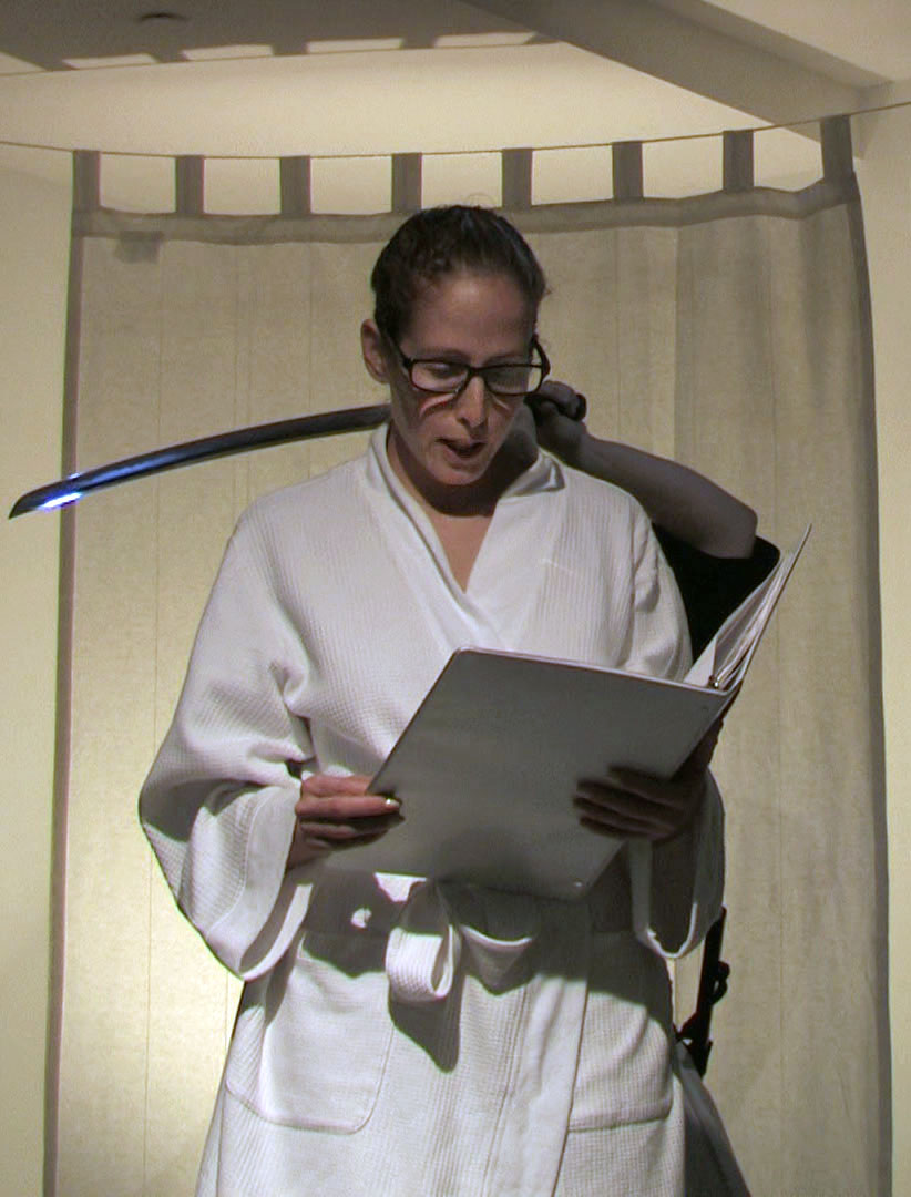 Fan of Violence (Homage to Maya Deren, Glasshouse NY, 2014