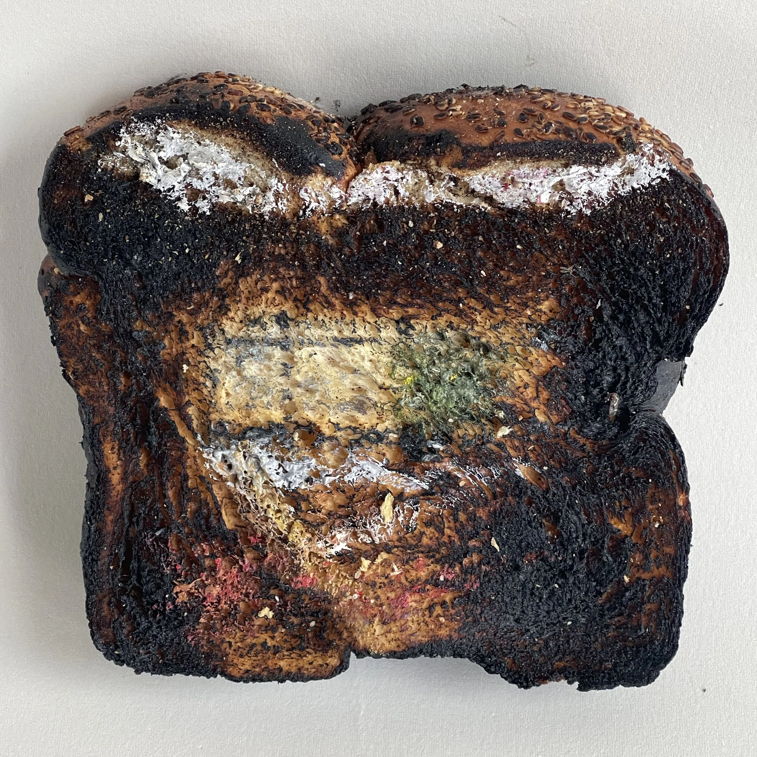 Untitled (burnt house with sky)