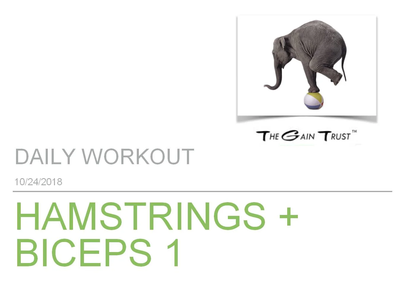 Hamstrings + Biceps 1