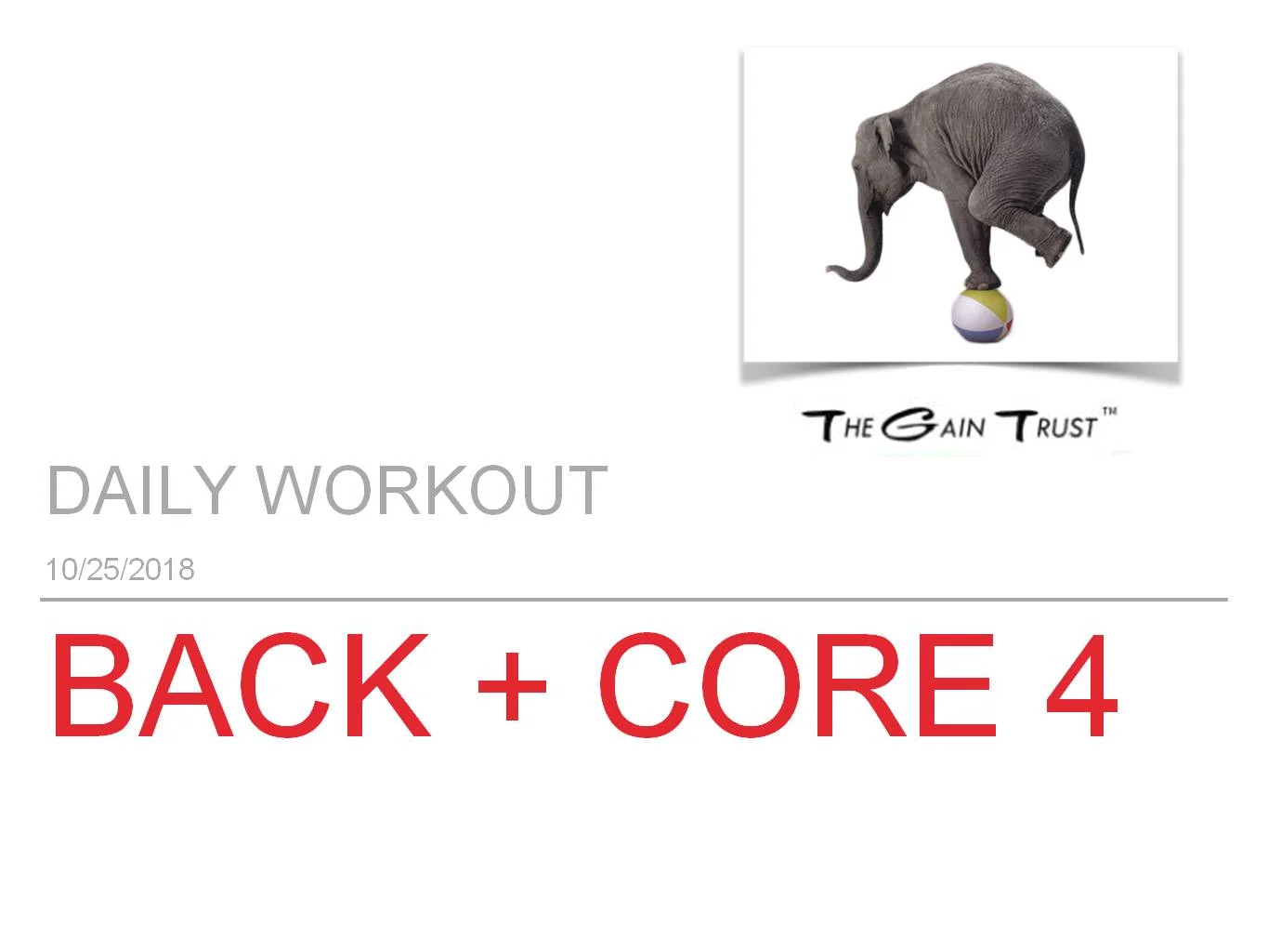 Back + Core 4