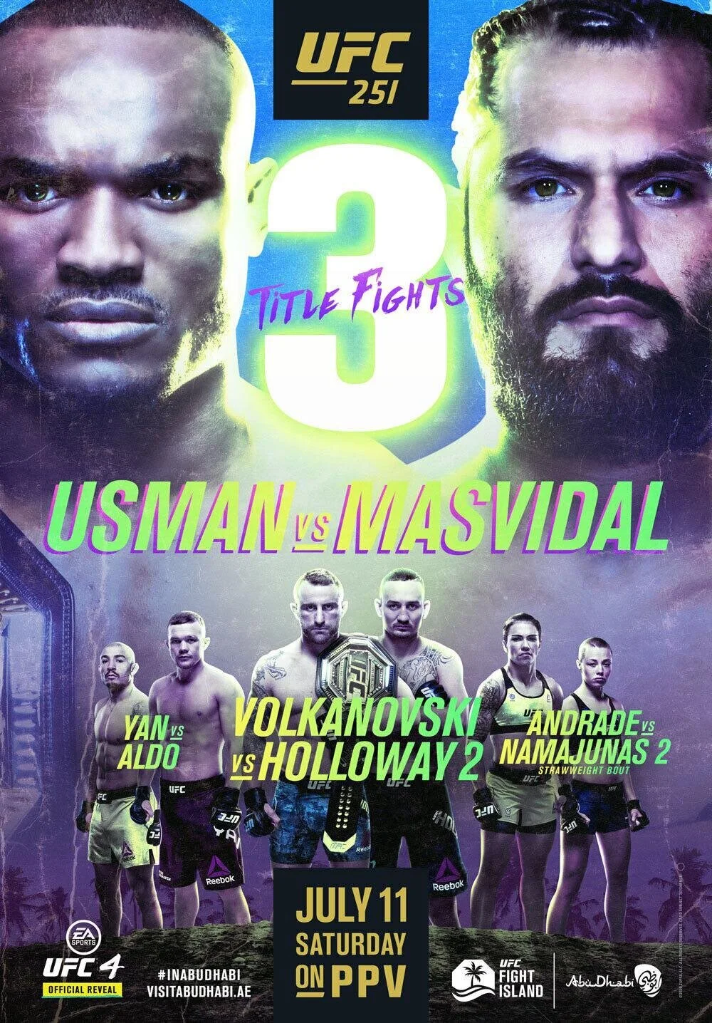 UFC 251: Usman vs Masvidal - July 11, 2020 - Fight Island