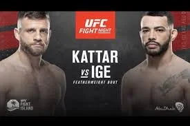 UFC Fight Night 172 - July 15, 2020 - Fight Island - Kattar vs Ige