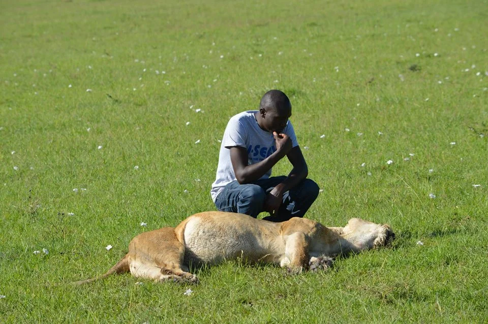Kolua Kikanae with Bibi, who was born in 1998.