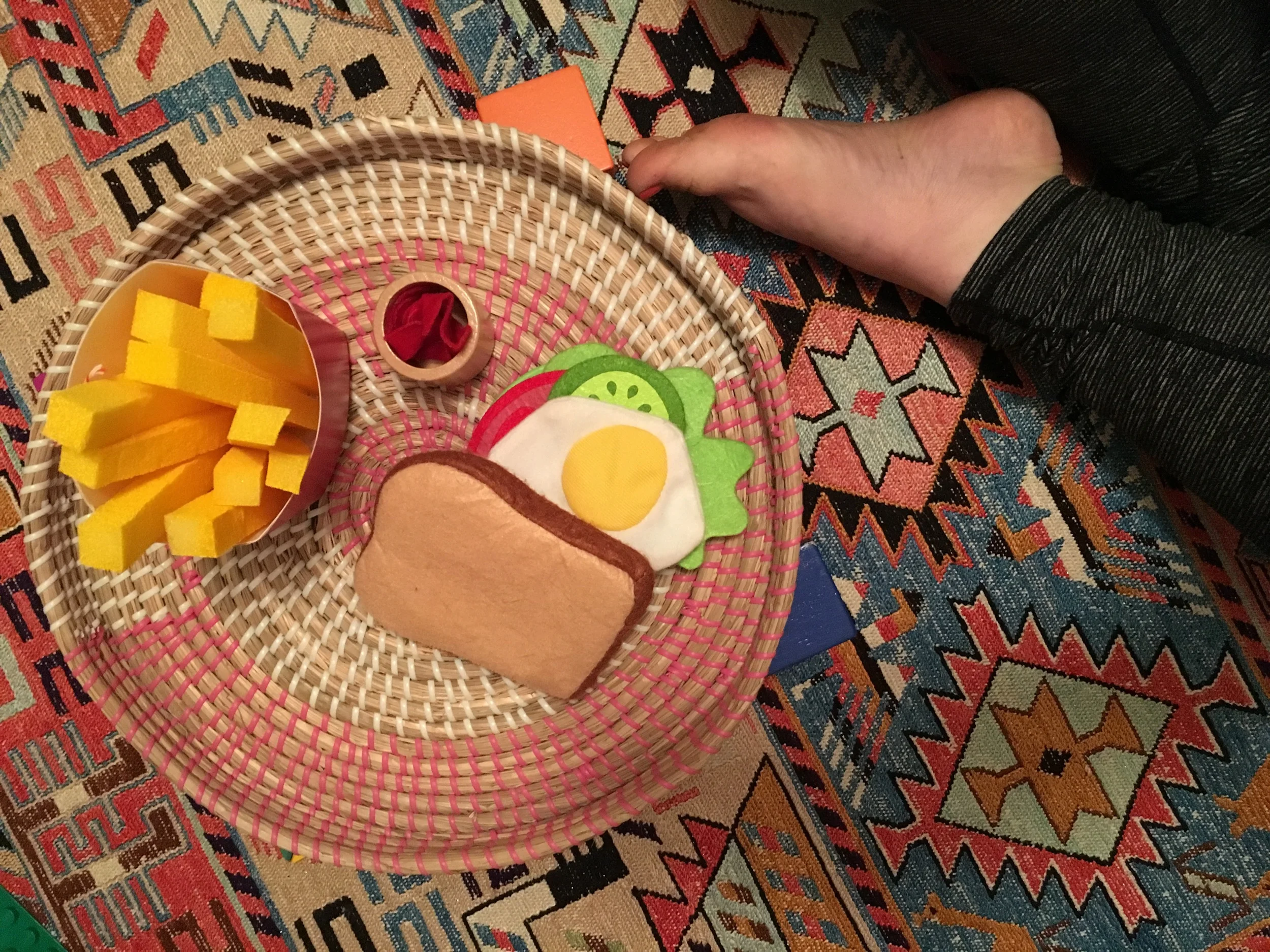 Marlowe made me a delicious dinner my first night...