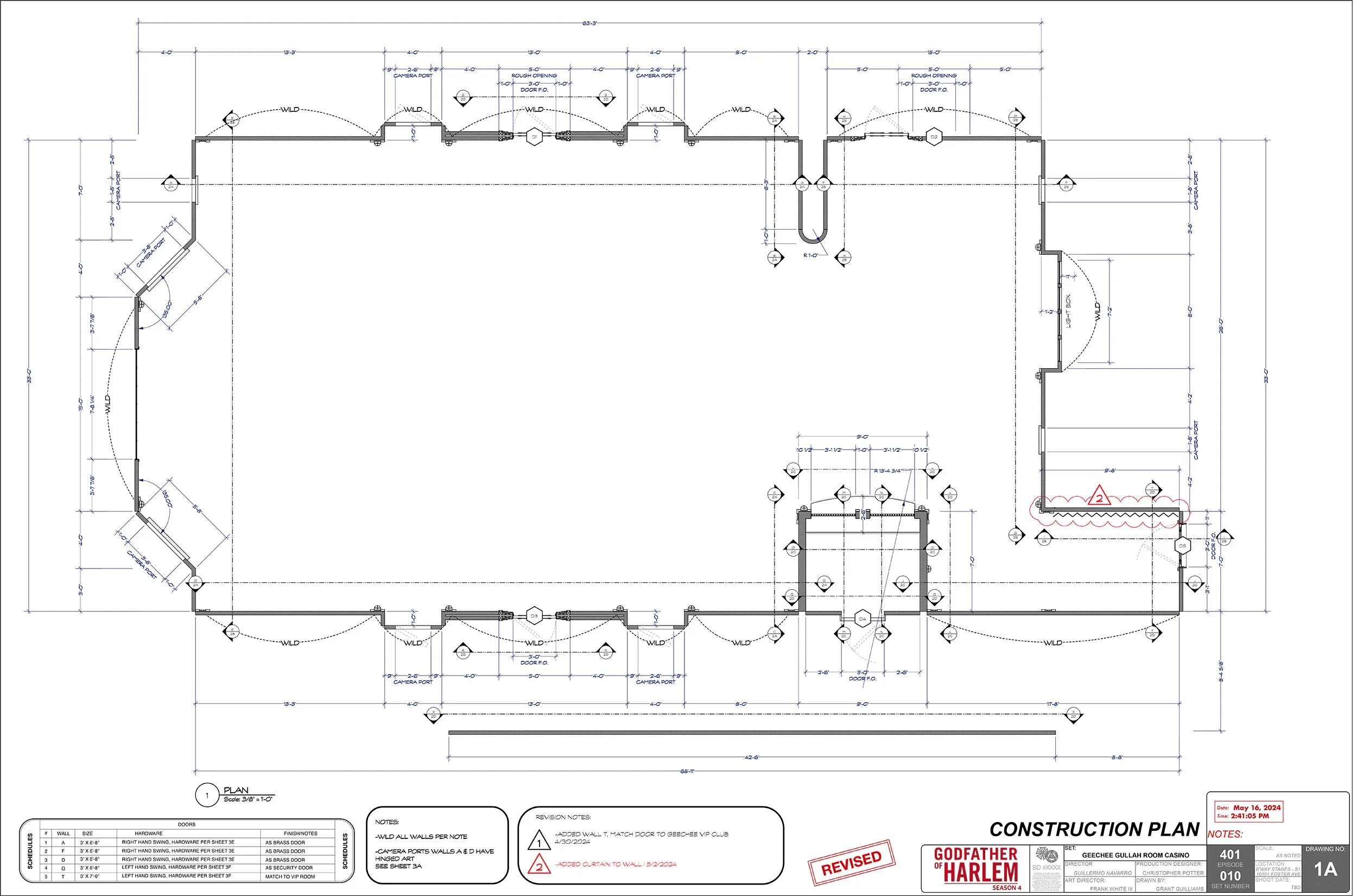 CONSTRUCTION PLAN-CASINO