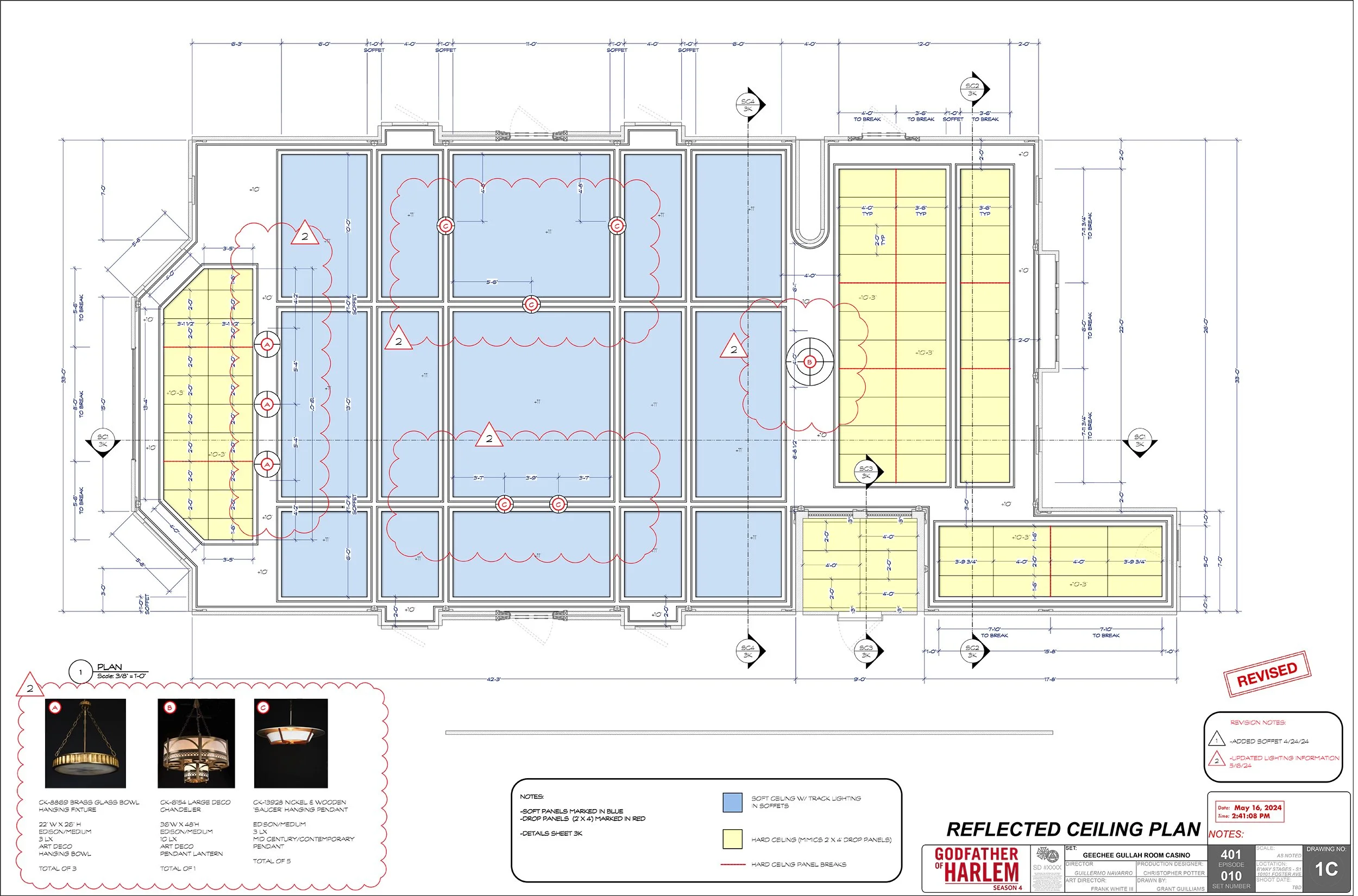 REFLECTED CEILING PLAN-CASINO