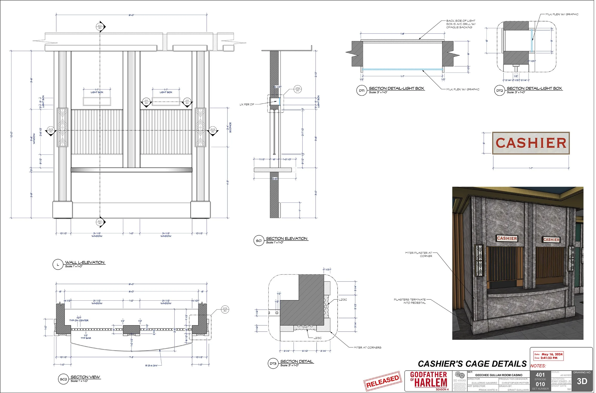 CASHIER'S CAGE DETAIL
