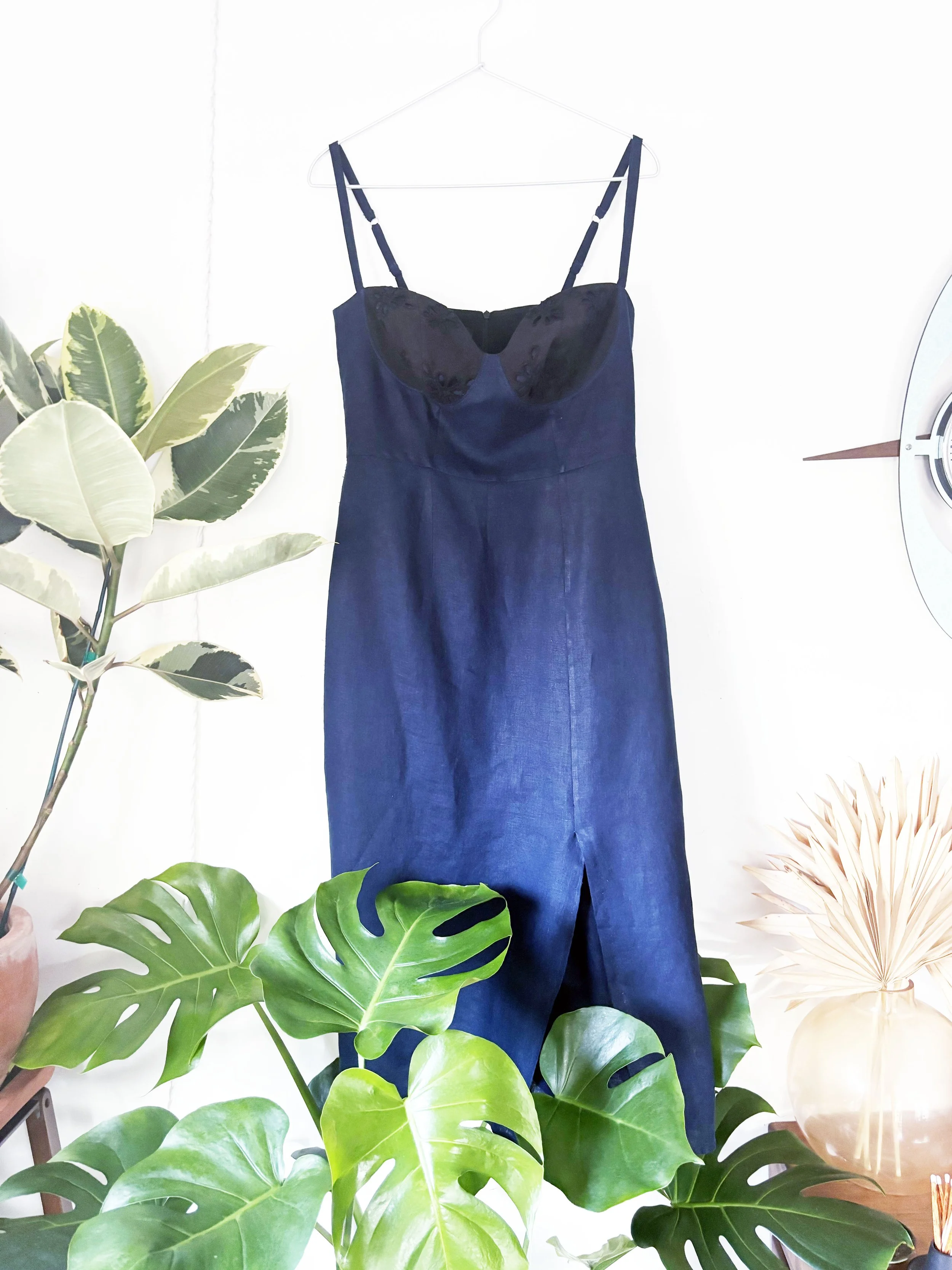 Linen + Eyelet Dress