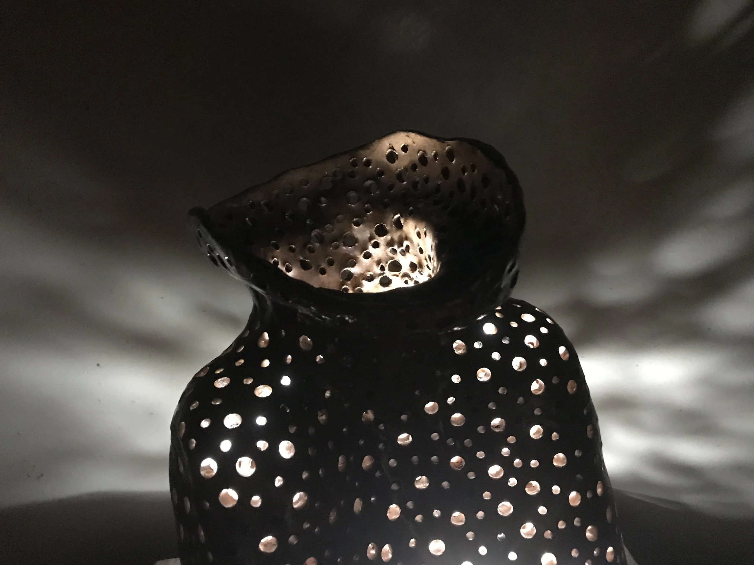  Stoneware, glaze, and light 2017 