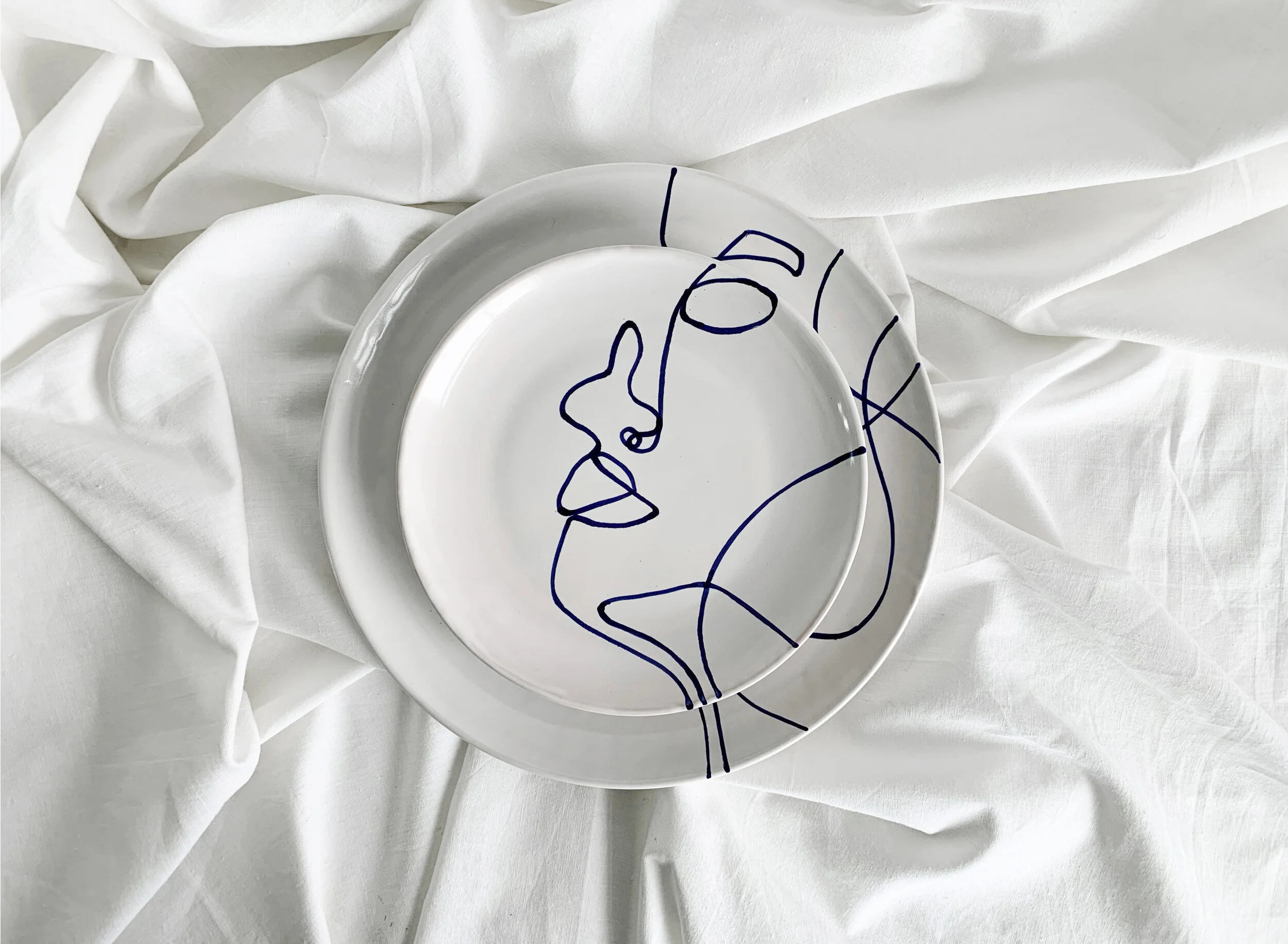 Paloma ceramic plates | made in Italy