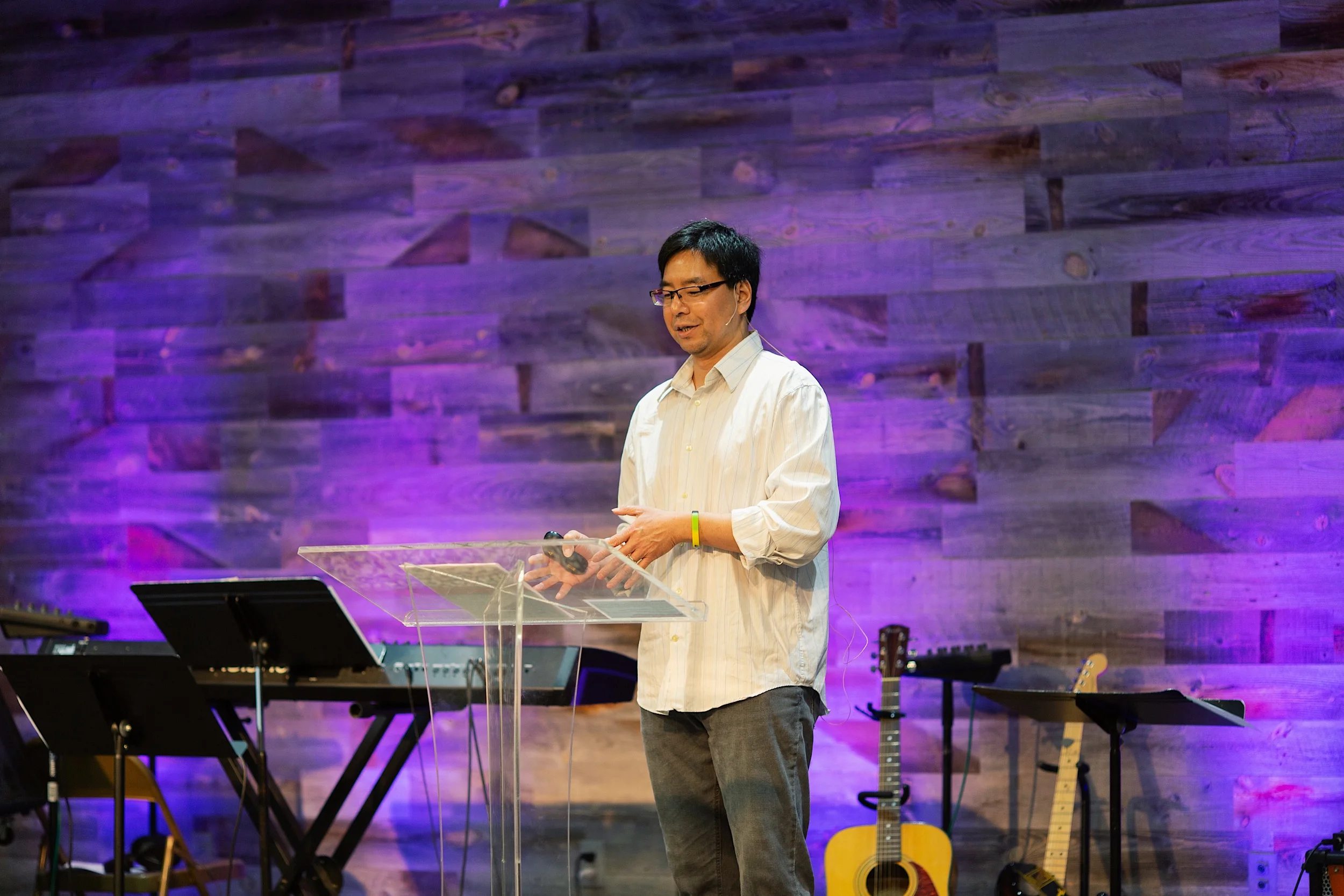Pastor Ben preaching “Where does our help come from?”