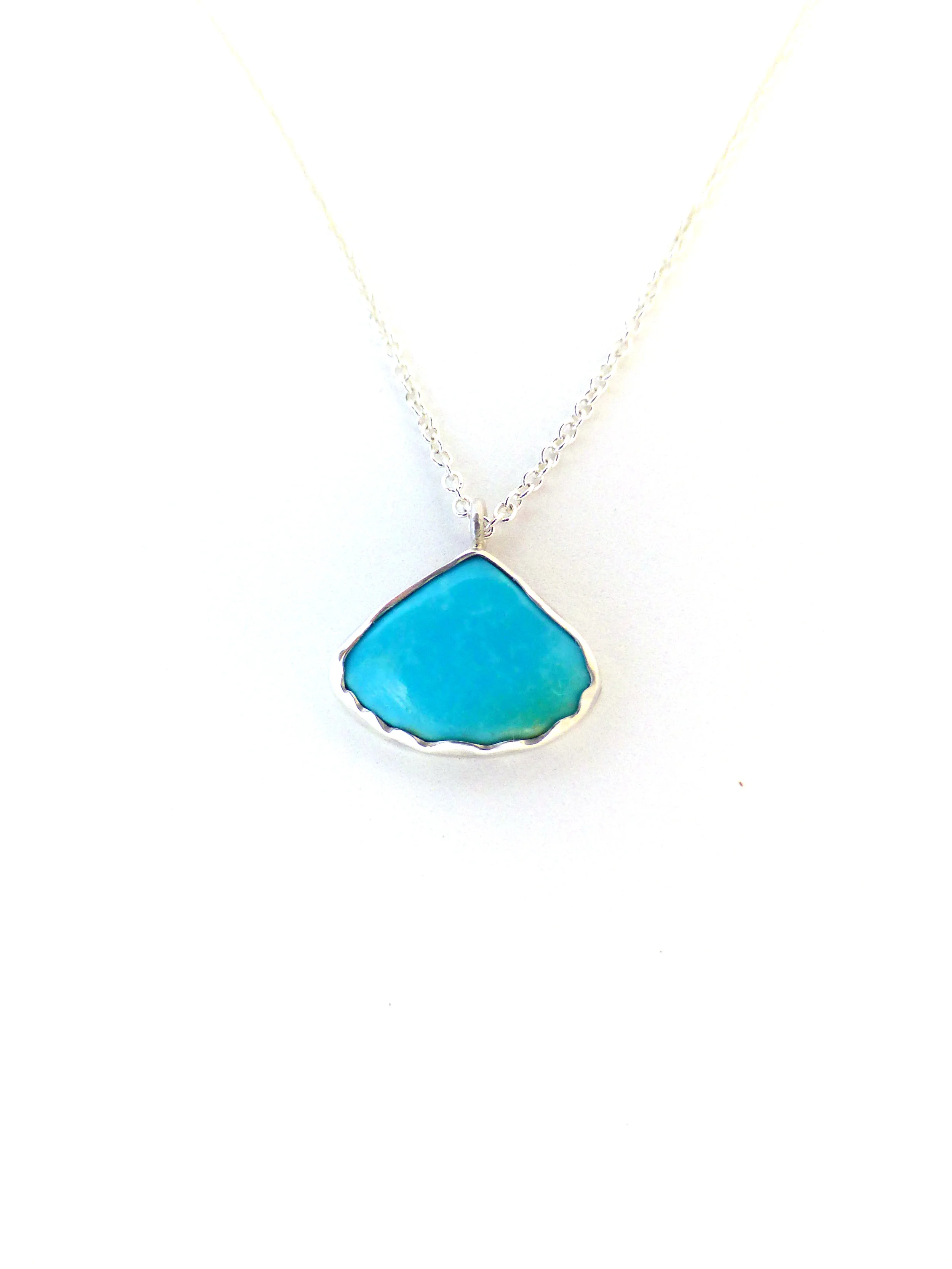 Sleeping Beauty Turquoise Shell Necklace